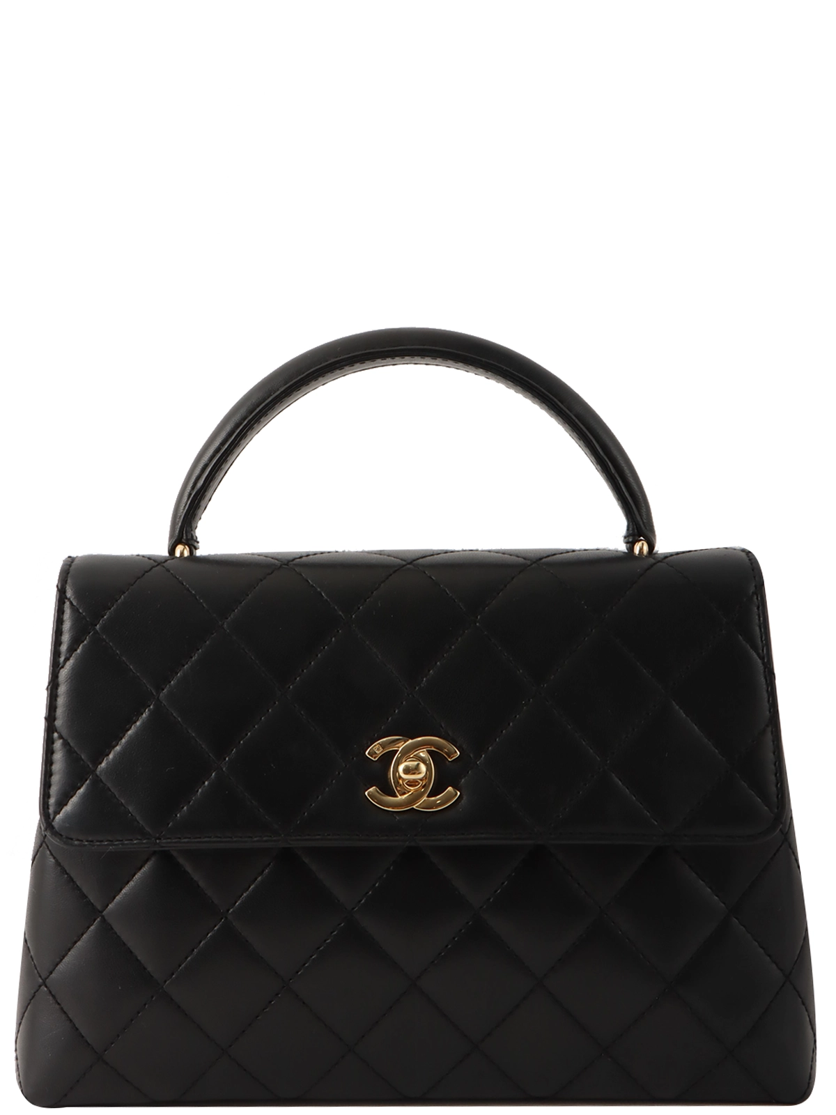 CHANEL 1998年頃製 マトラッセCCターンロックハンドバッグ