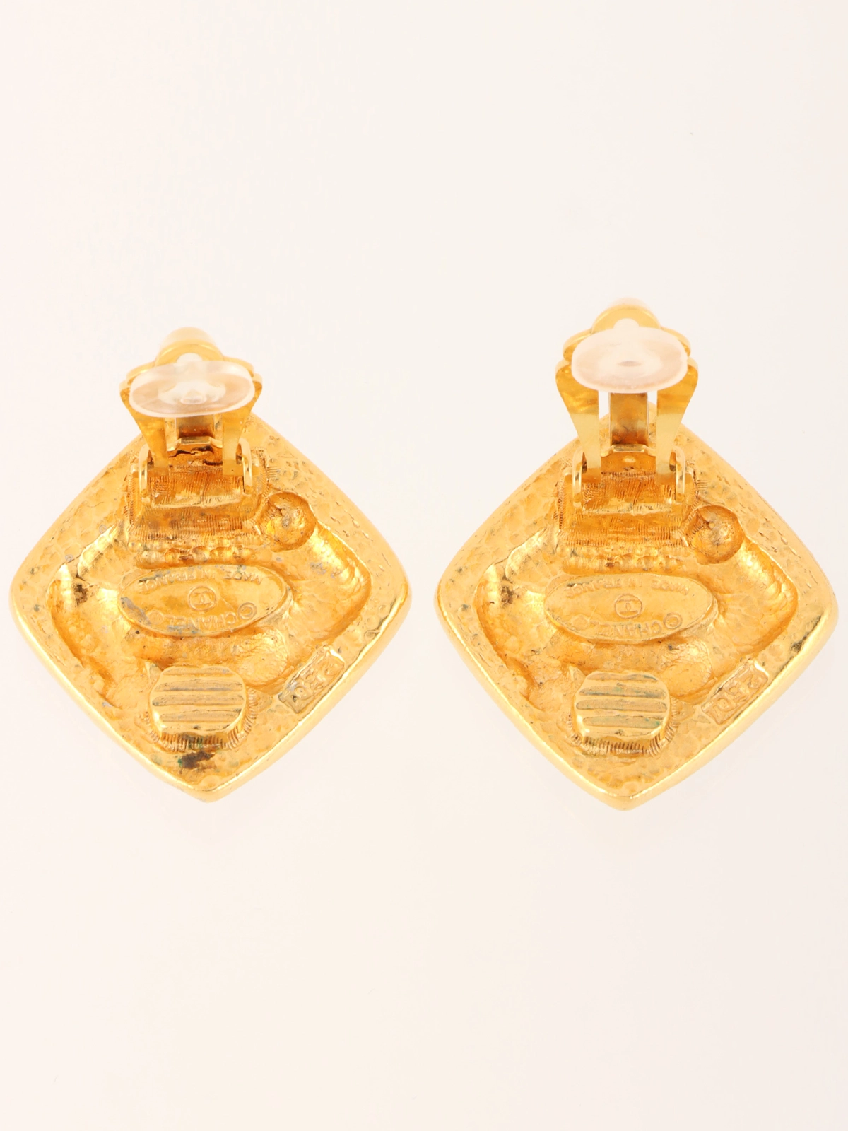 CHANEL ダイヤモチーフCCマークイヤリング ゴールド｜VINTAGE