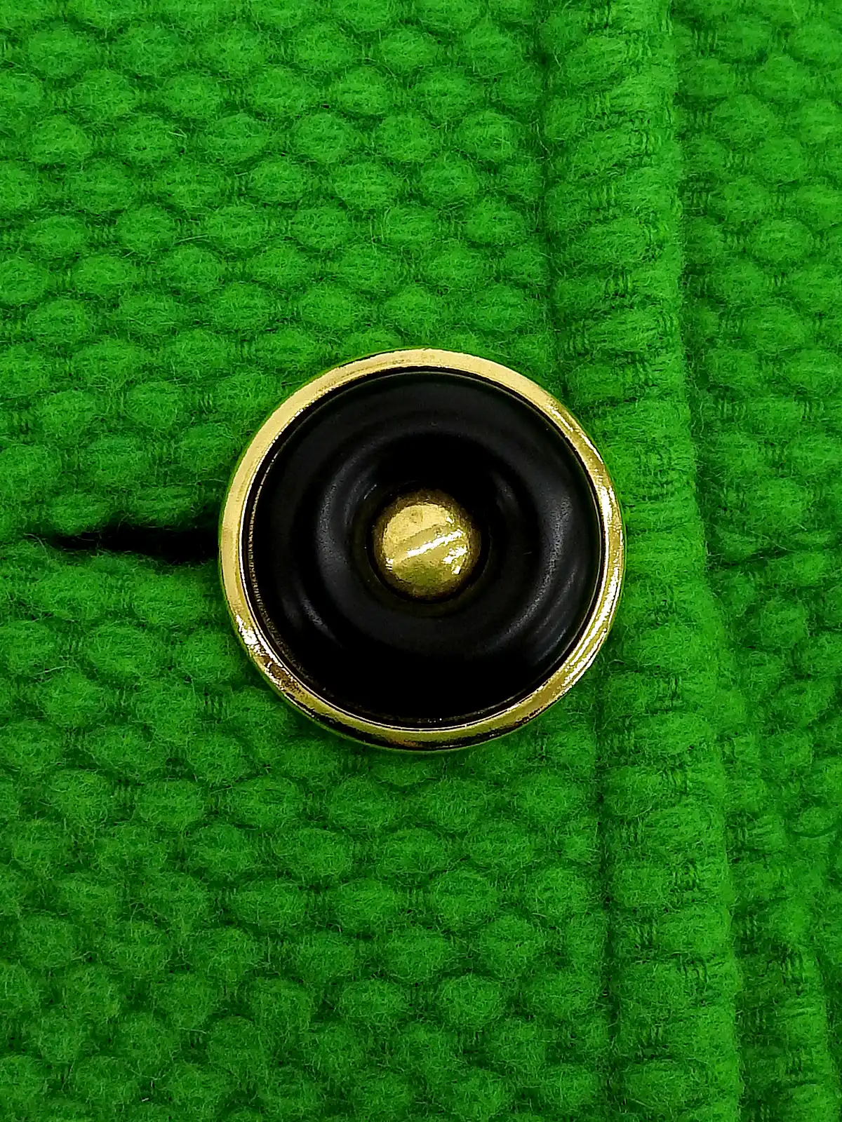 DIOR ウールデザインボタンロングコート グリーン｜VINTAGE QOO