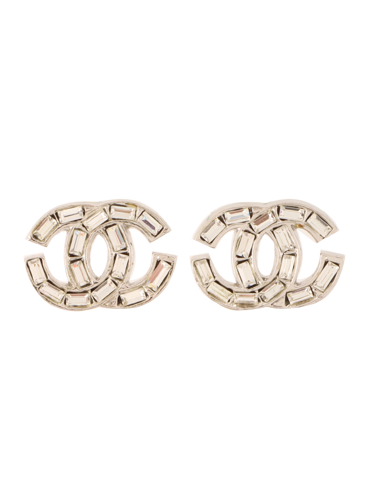 シャネル　シルバー　ビジュー CHANEL 2001年製 ビジューCCマークピアス シルバー｜VINTAGE QOO