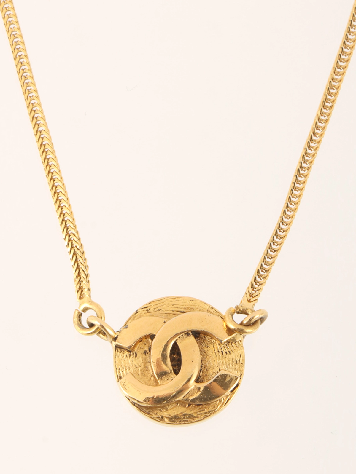 CHANEL ラウンドCCマークネックレス ゴールド｜VINTAGE QOO