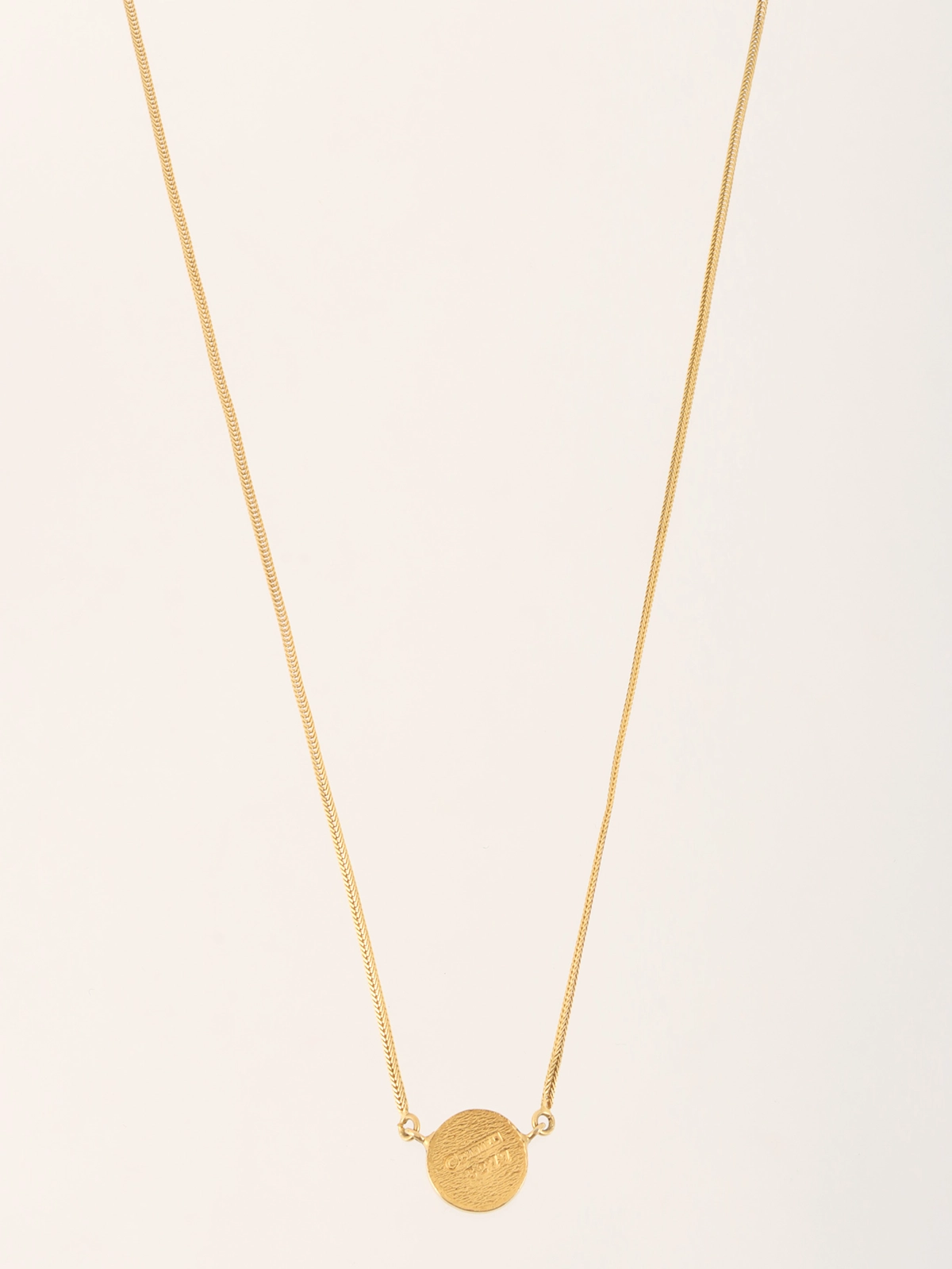【Vintage】CHANEL ゴールドトーン ネックレス CHANEL CC Logo Round Vintage Necklace 26