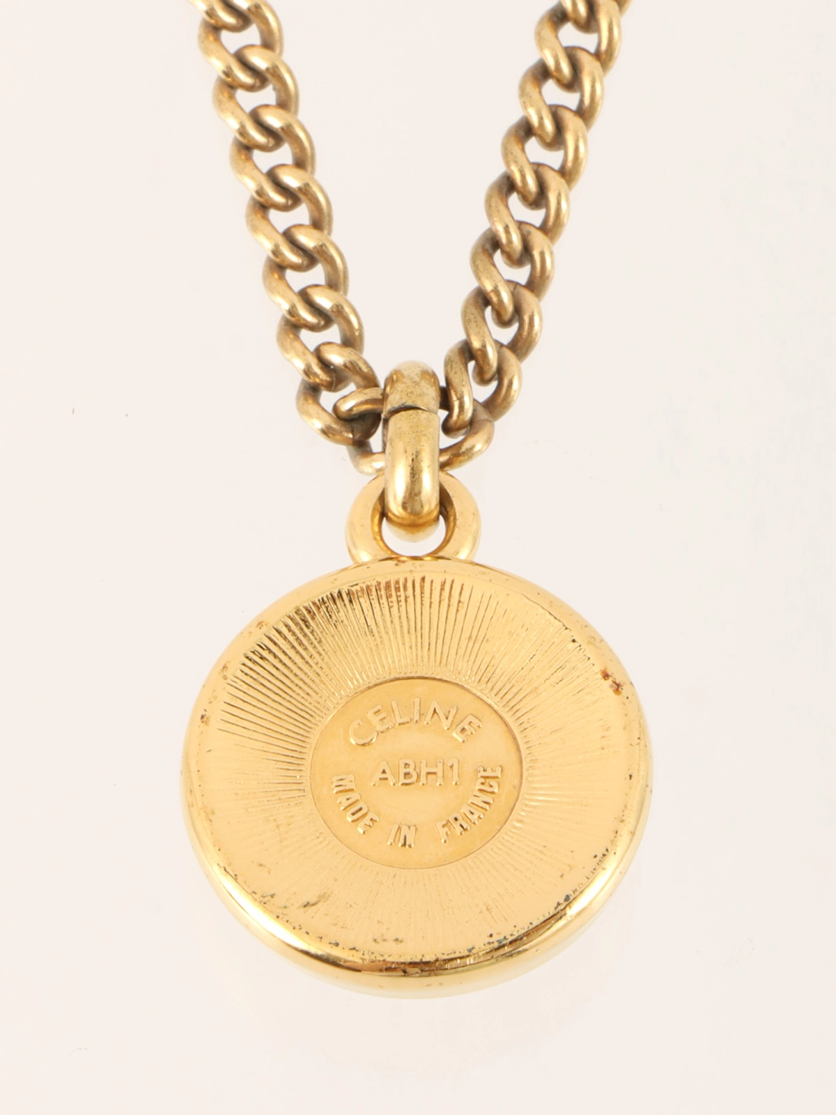 ネックレス・ペンダント Celine Medaille Sautoir CELINE】MEDAILLE SAUTOIR METAL NECKLACE | Helix