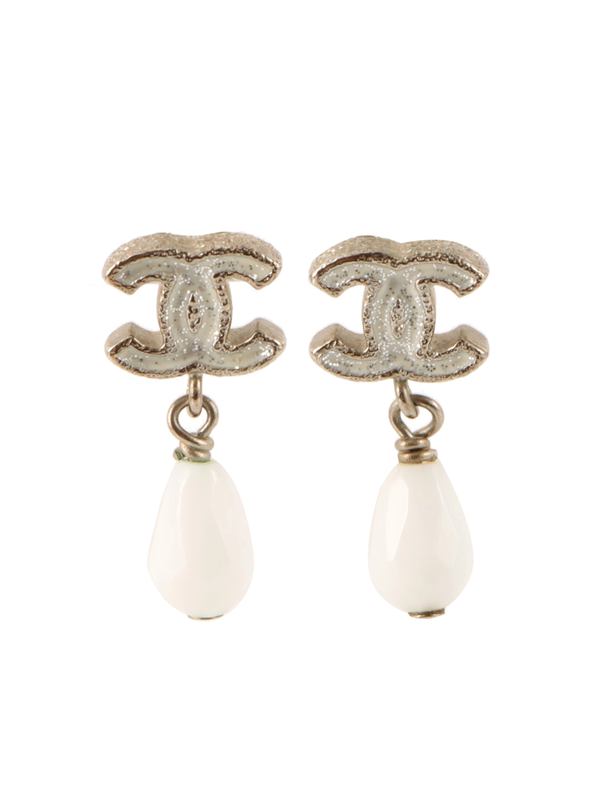 【軽やかシルバー】CHANEL ピアス CCマーク 25s 華やかな存在感☆25S【CHANEL】シャネル CC ロゴ ピアス