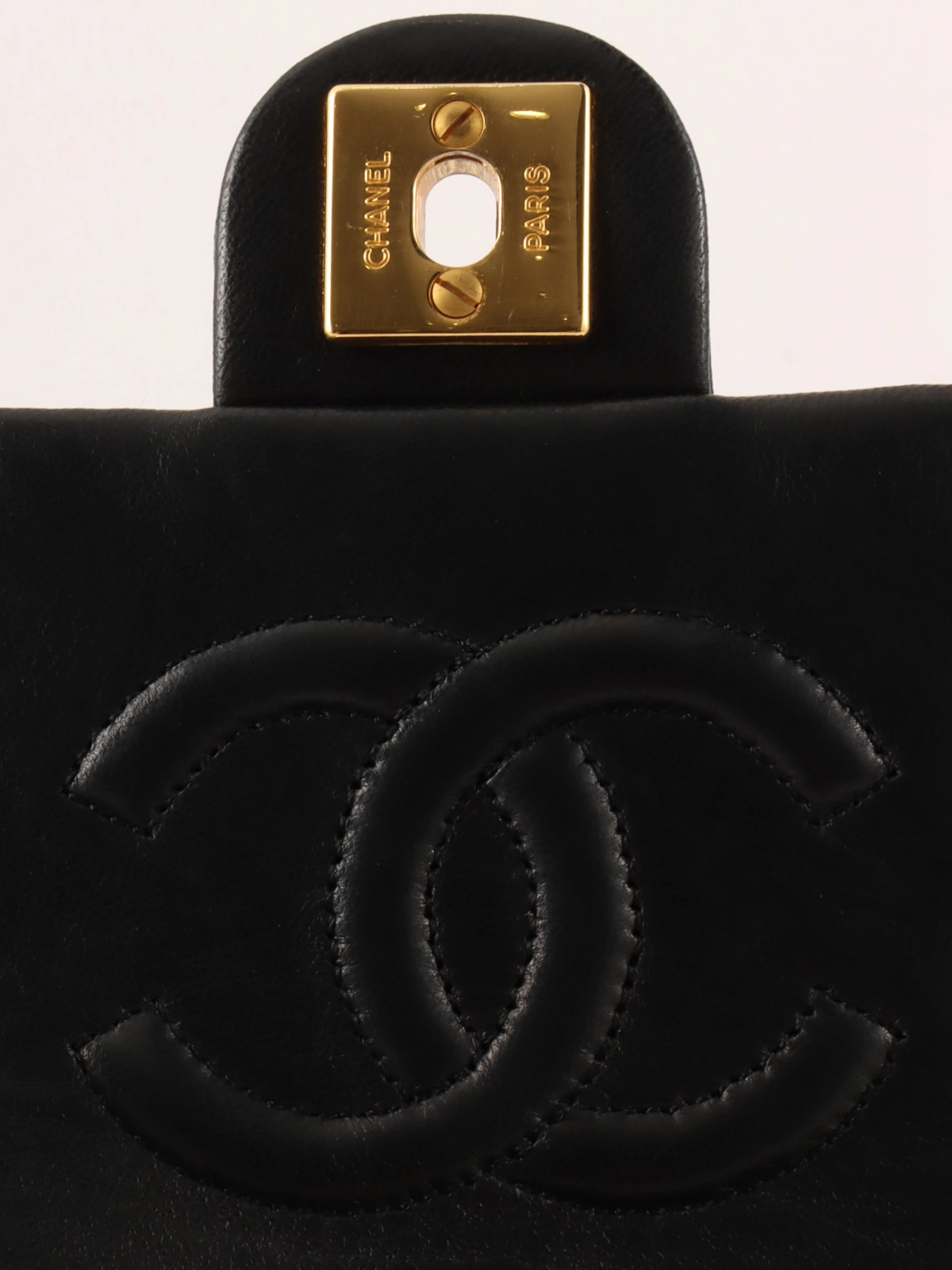 ◆Sランク◆VINTAGE◆【CHANEL】19 フラップ*チェーンバッグ CHANEL 1990年頃製 スクエアクラシックフラップチェーンバッグ