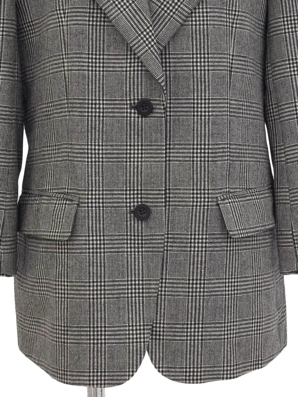 【チェックがおしゃれ♪】DIOR ジャケット DIOR グレンチェックロゴボタンジャケット グレー｜VINTAGE QOO