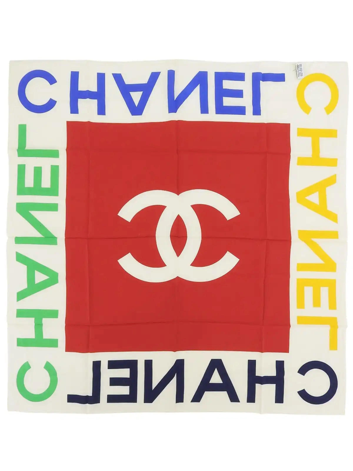 【CHANELCCロゴ柄が可愛い】 スカーフ ストール CCロゴ CHANEL CCマークロゴパターンスカーフ マルチ｜VINTAGE QOO