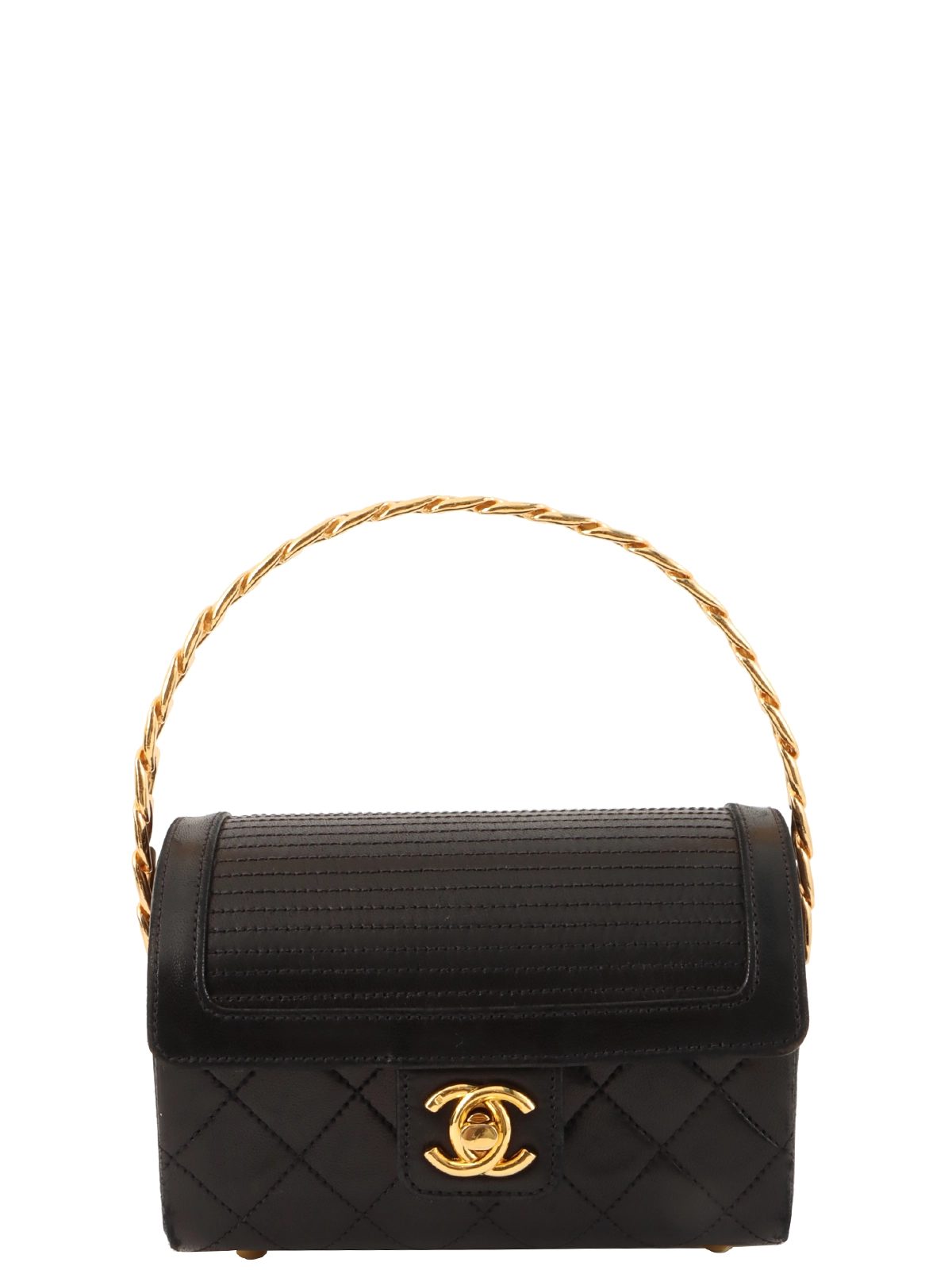 CHANEL 1985〜1990年頃製 CCターンロックチェーンハンドル