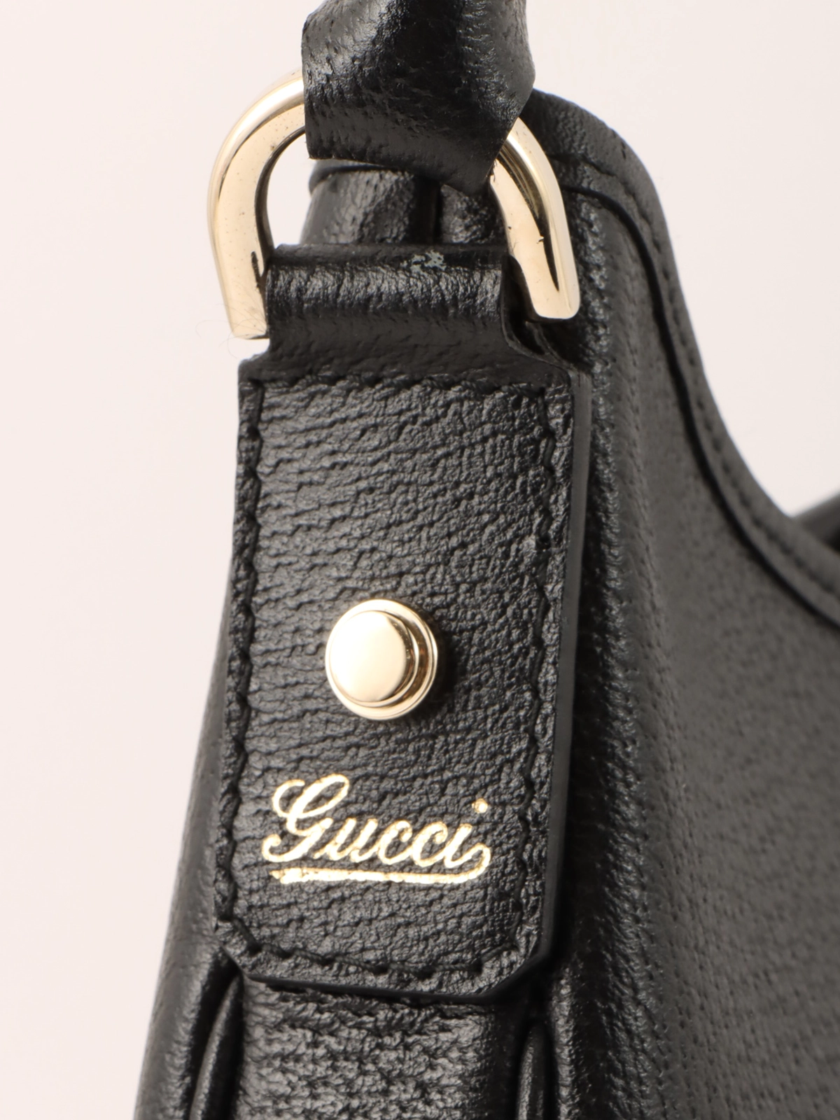 GUCCIアビーワンショルダー レザー バッグ☆未使用 GUCCI アビーワンショルダーバッグ ブラック｜VINTAGE QOO TOKYO