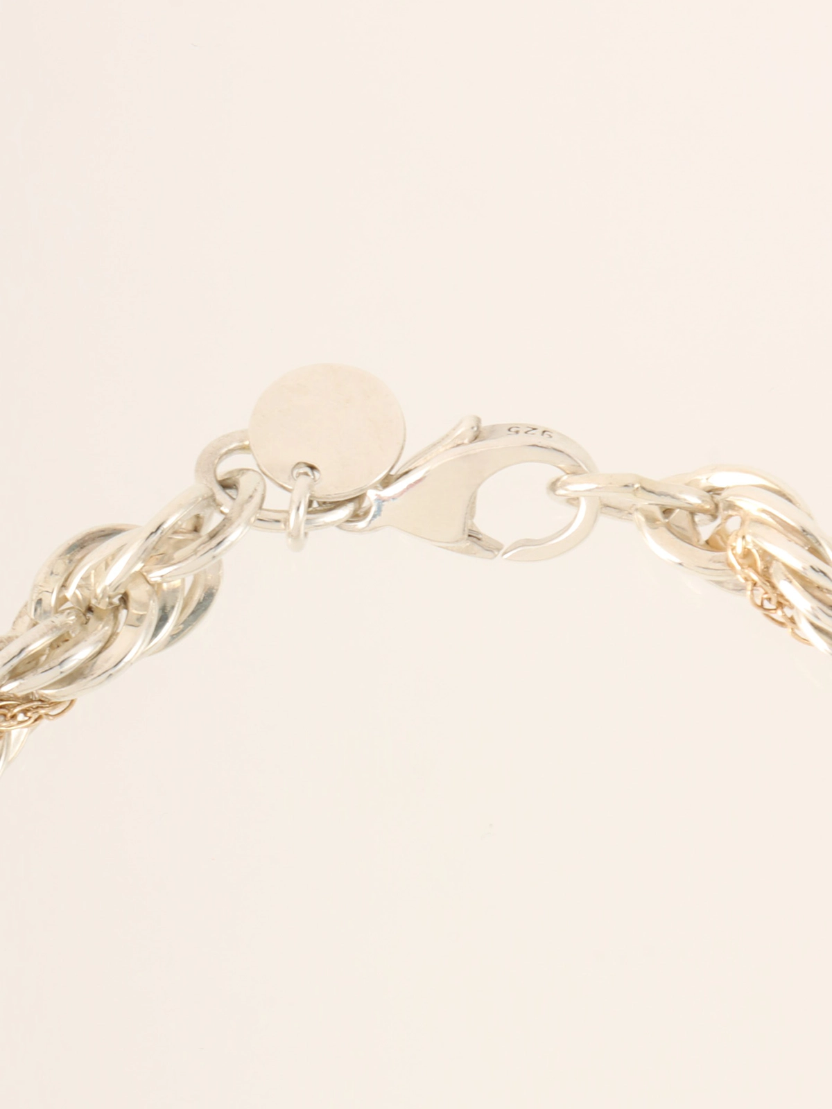 TIFFANY & CO. 14K925ツイストチェーンブレスレット シルバー