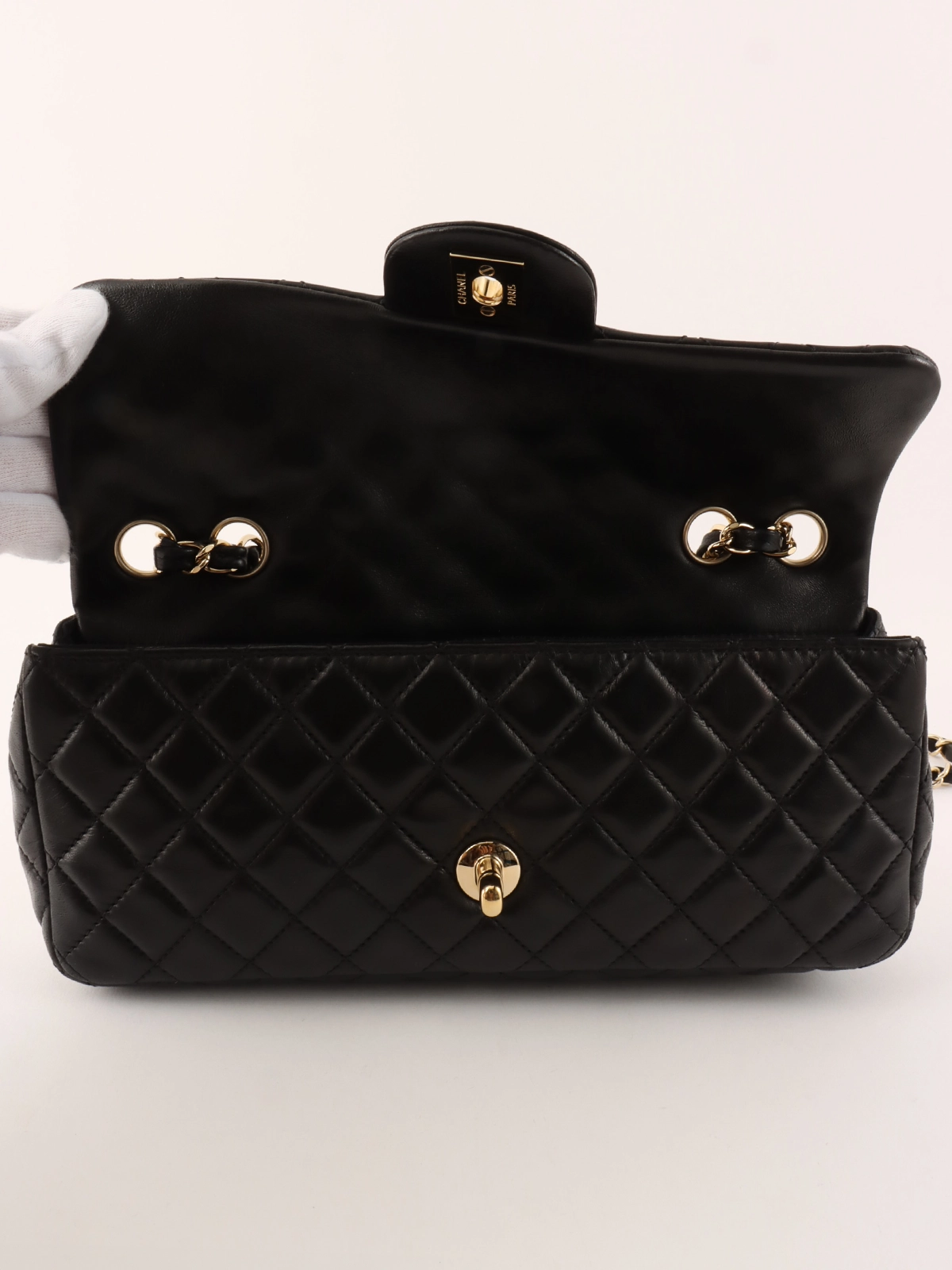 CHANEL 2009年頃製 ハートチャームCCターンロックチェーンバッグ