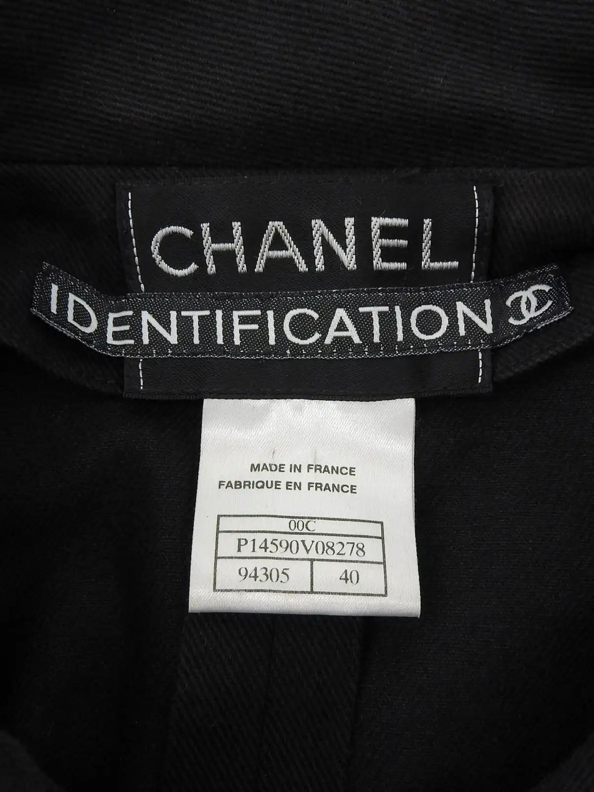 CHANEL archive カーゴ ジャケット y2k ブラック CHANEL 2000年製 ロゴボタンジャケット ブラック｜VINTAGE QOO