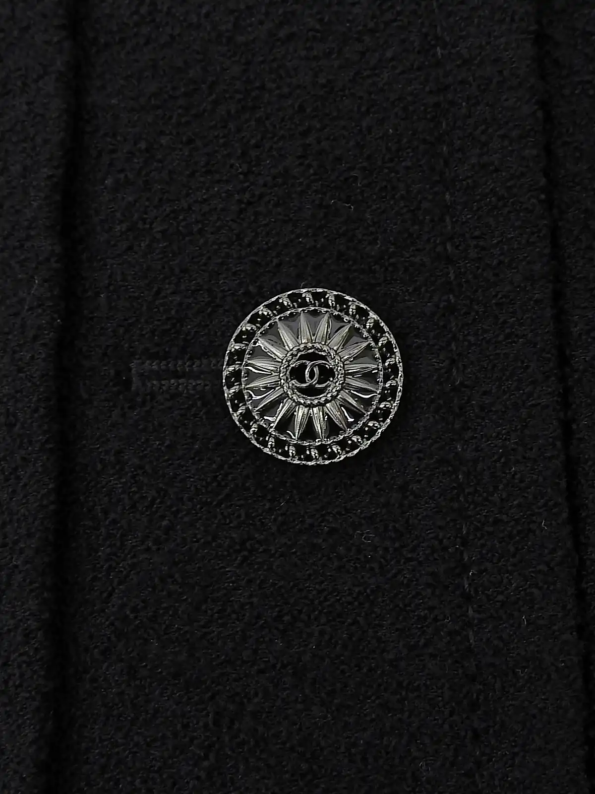 CHANEL CCマークボタンセットアップ ブラック｜VINTAGE QOO
