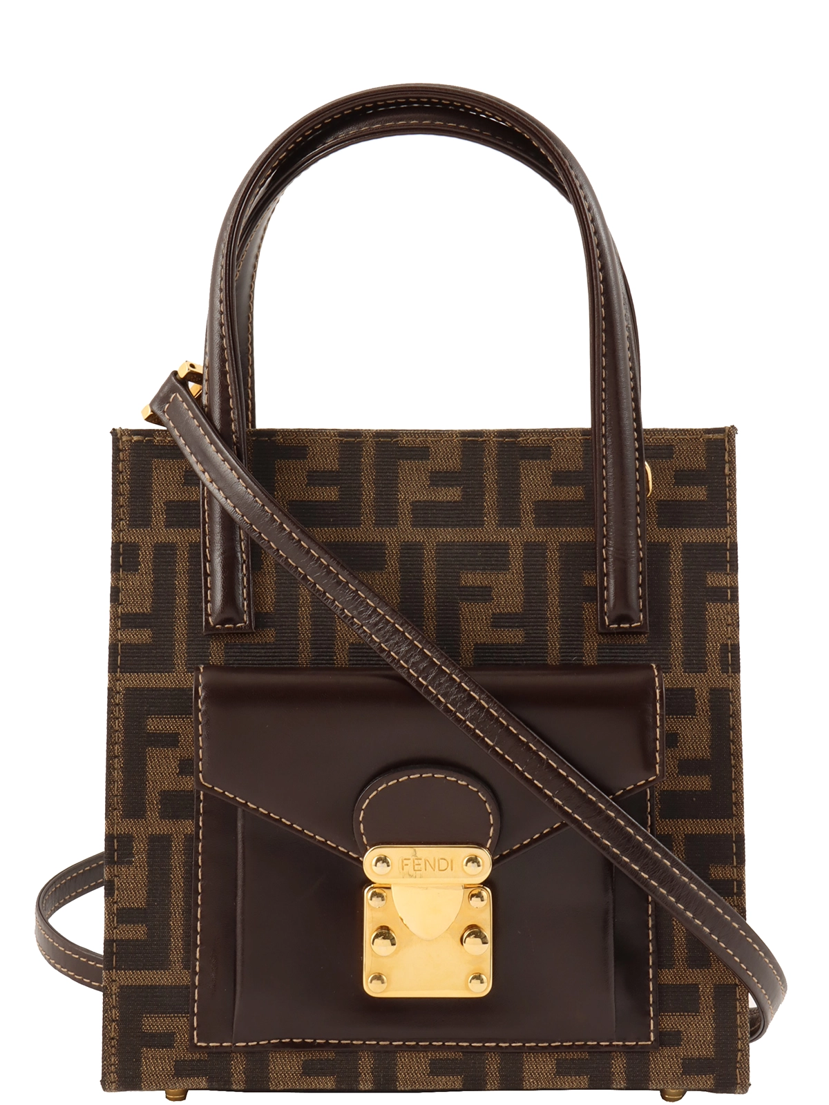 【極希少】FENDI ズッカ　バッグパック　鍵付き ヴィンテージ　リュック 8c19f58668050c2b5d81c55540fb42