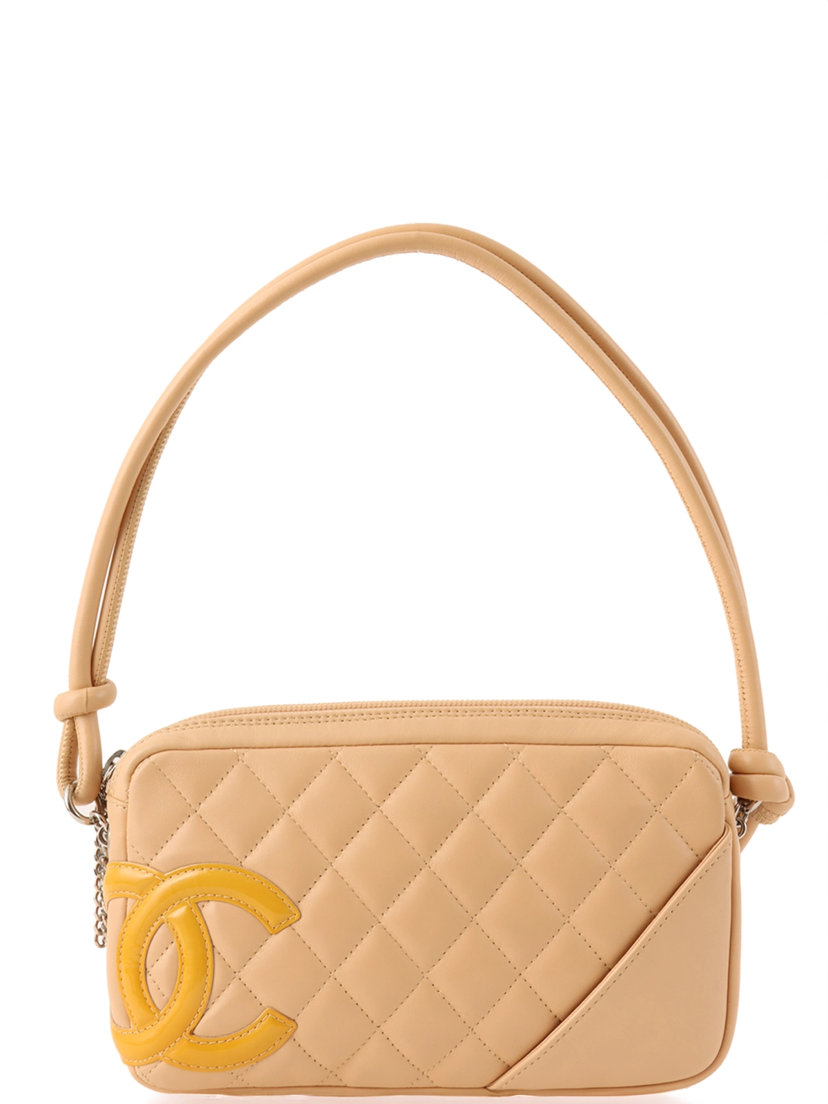 CHANEL 2005年頃製 カンボンショルダーバッグ ベージュ