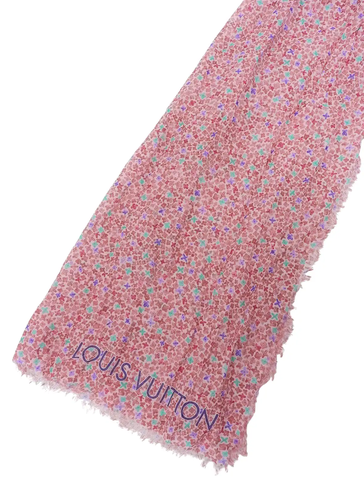 LOUIS VUITTON マルチストール LOUIS VUITTON モノグラムパターンストール ピンク／マルチ
