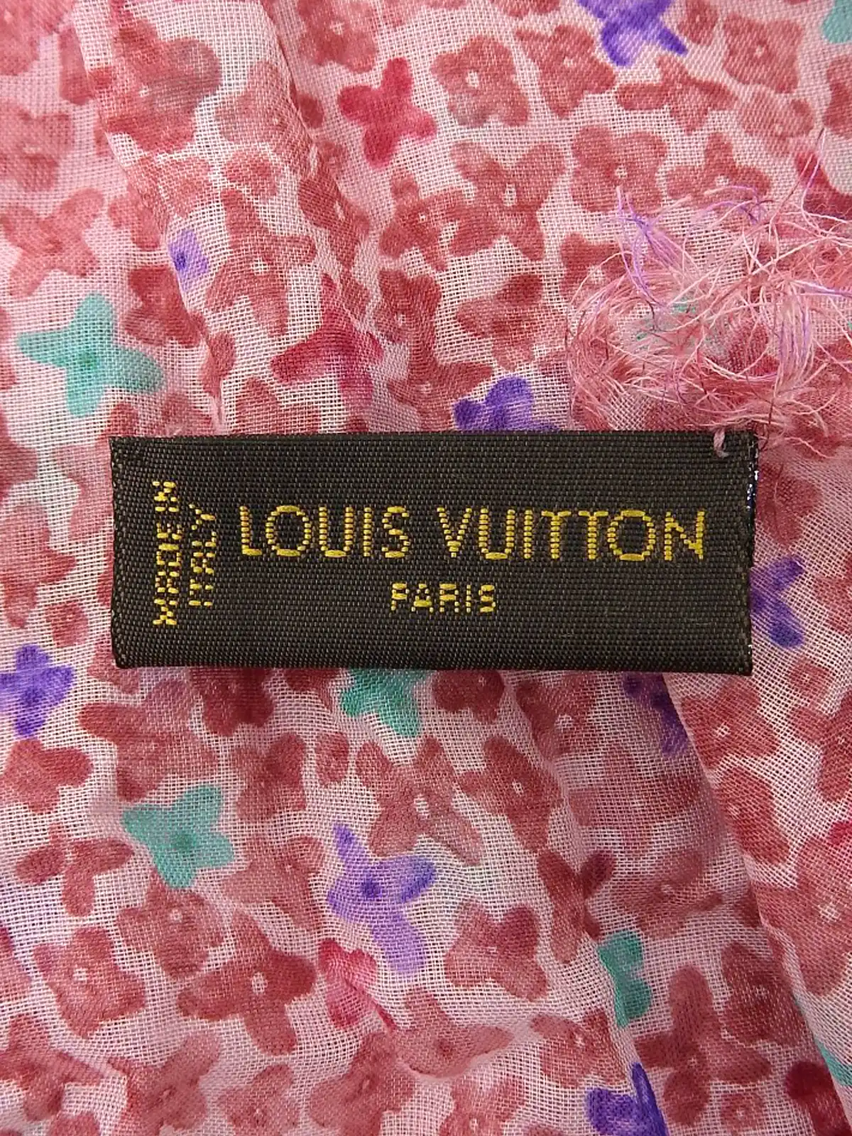 LOUIS VUITTON モノグラムパターンストール ピンク／マルチ