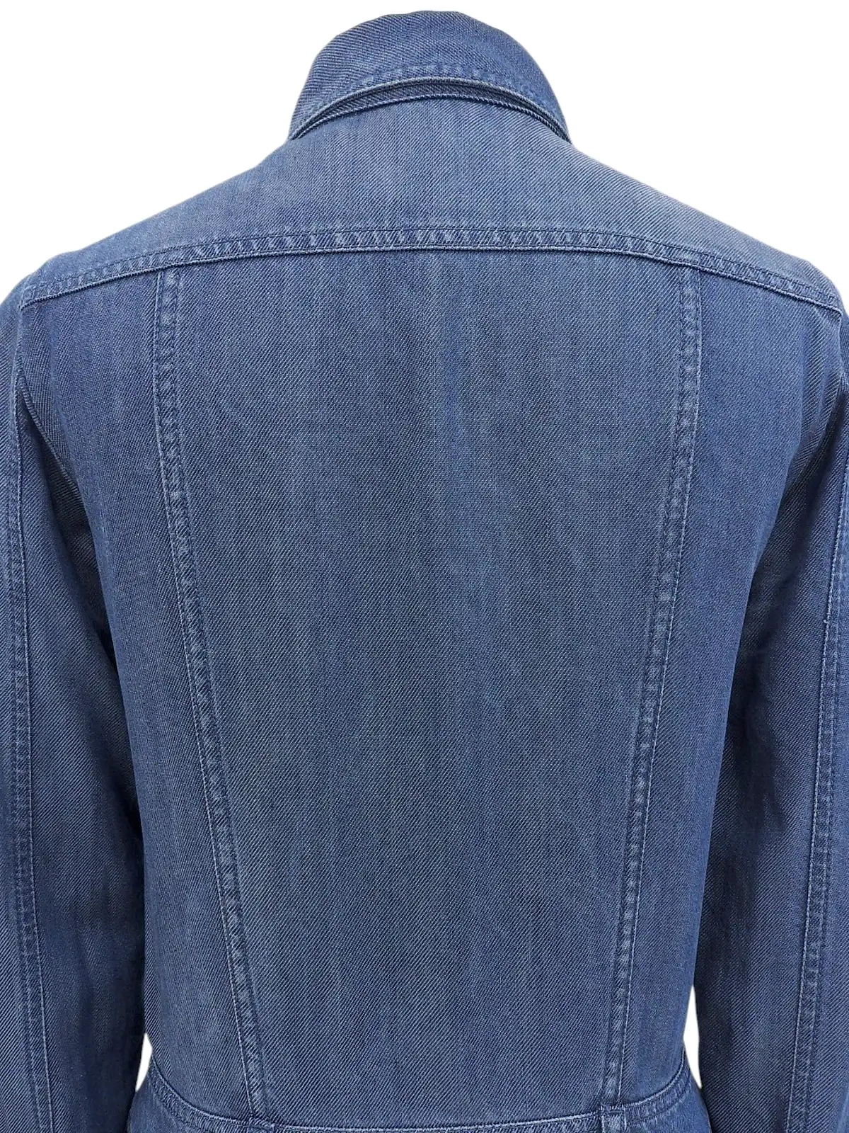 【メール便不可】 GUCCI デニムロゴボタンシャツワンピース QOO ブルー｜VINTAGE ジャケット・アウター