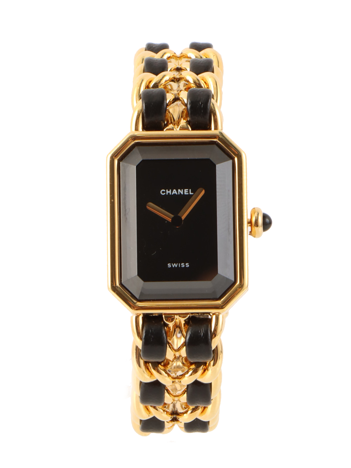 大人気新品  CHANEL プルミエールM ゴールド／ブラック｜VINTAGE QOO TOKYO 時計