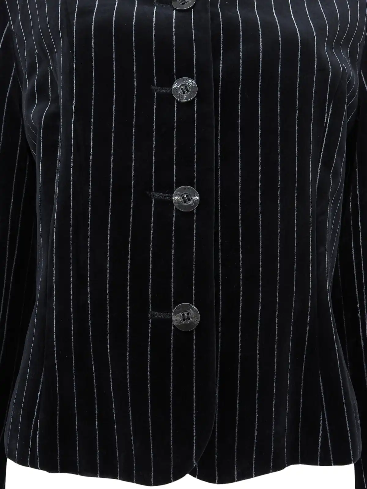 【超希少】90s CABERA’S コーディロイジャケット GIVENCHY ベロアストライプパターンロゴボタンジャケット