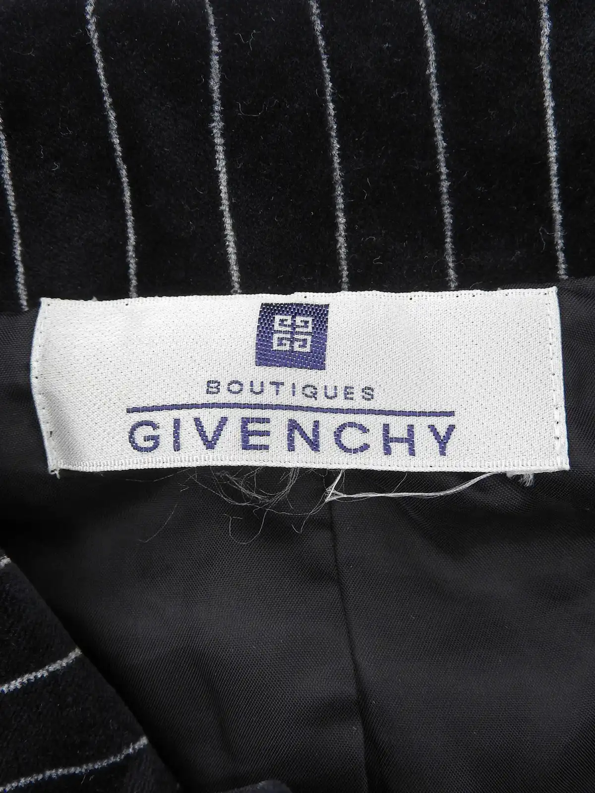 【超希少】90s CABERA’S コーディロイジャケット GIVENCHY ベロアストライプパターンロゴボタンジャケット