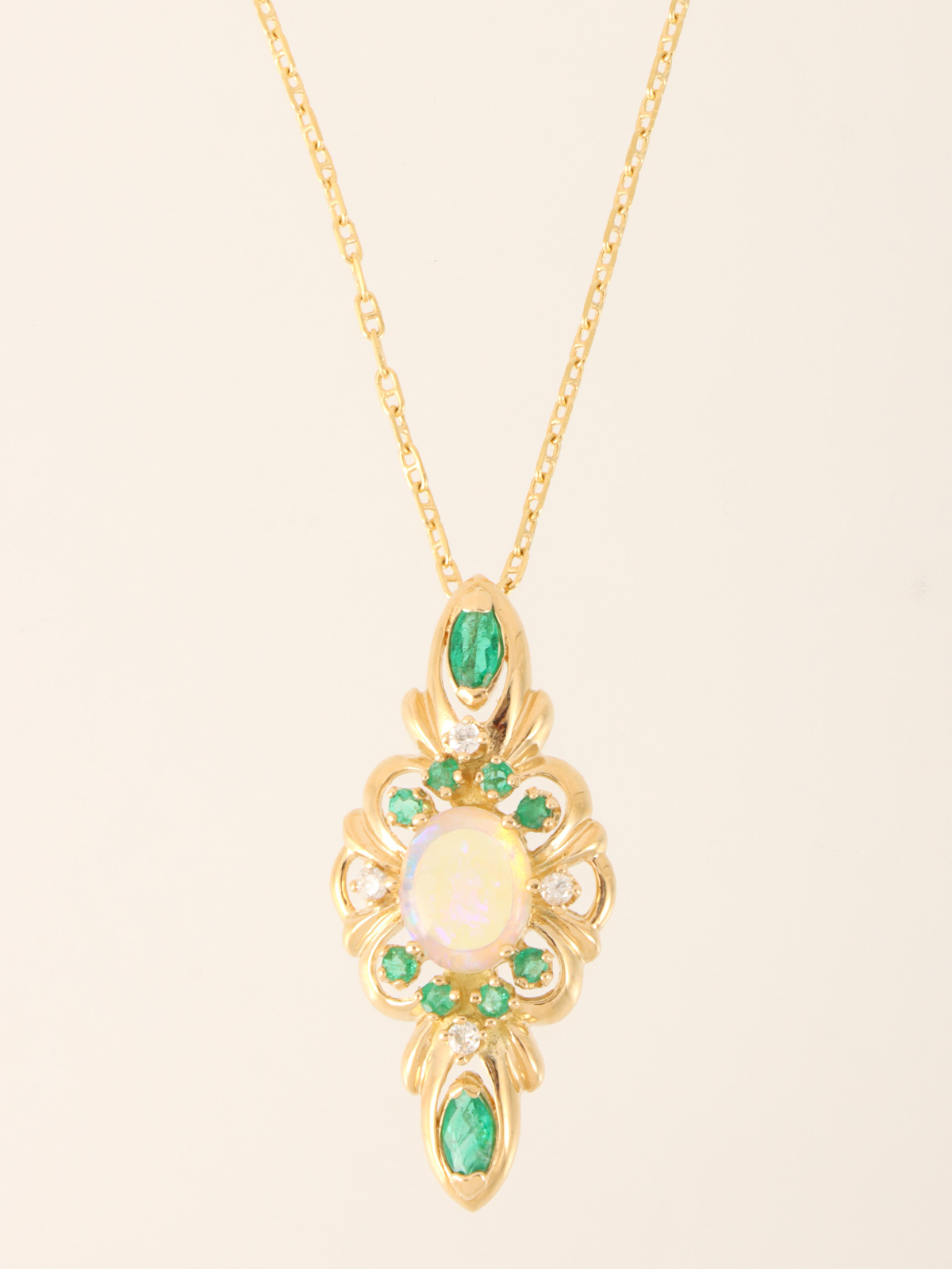 Selection Jewelry 18Kオパールデザインネックレス ゴールド