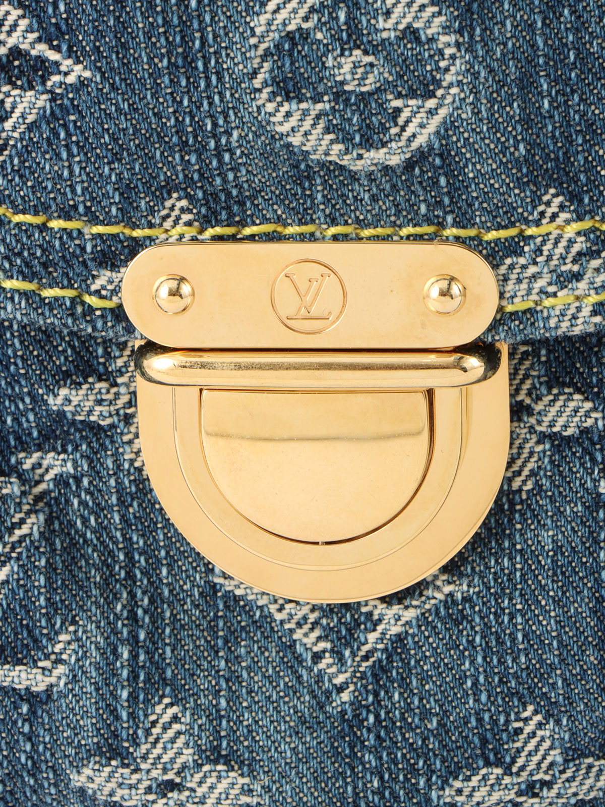 LOUIS VUITTON 2006年製 デニムモノグラムサックアドGM ブルー