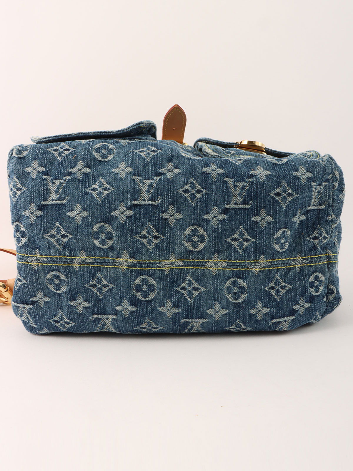 【モノグラム】Louis Vuitton モノグラム デニムベスト LOUIS VUITTON 2006年製 デニムモノグラムサックアドGM ブルー