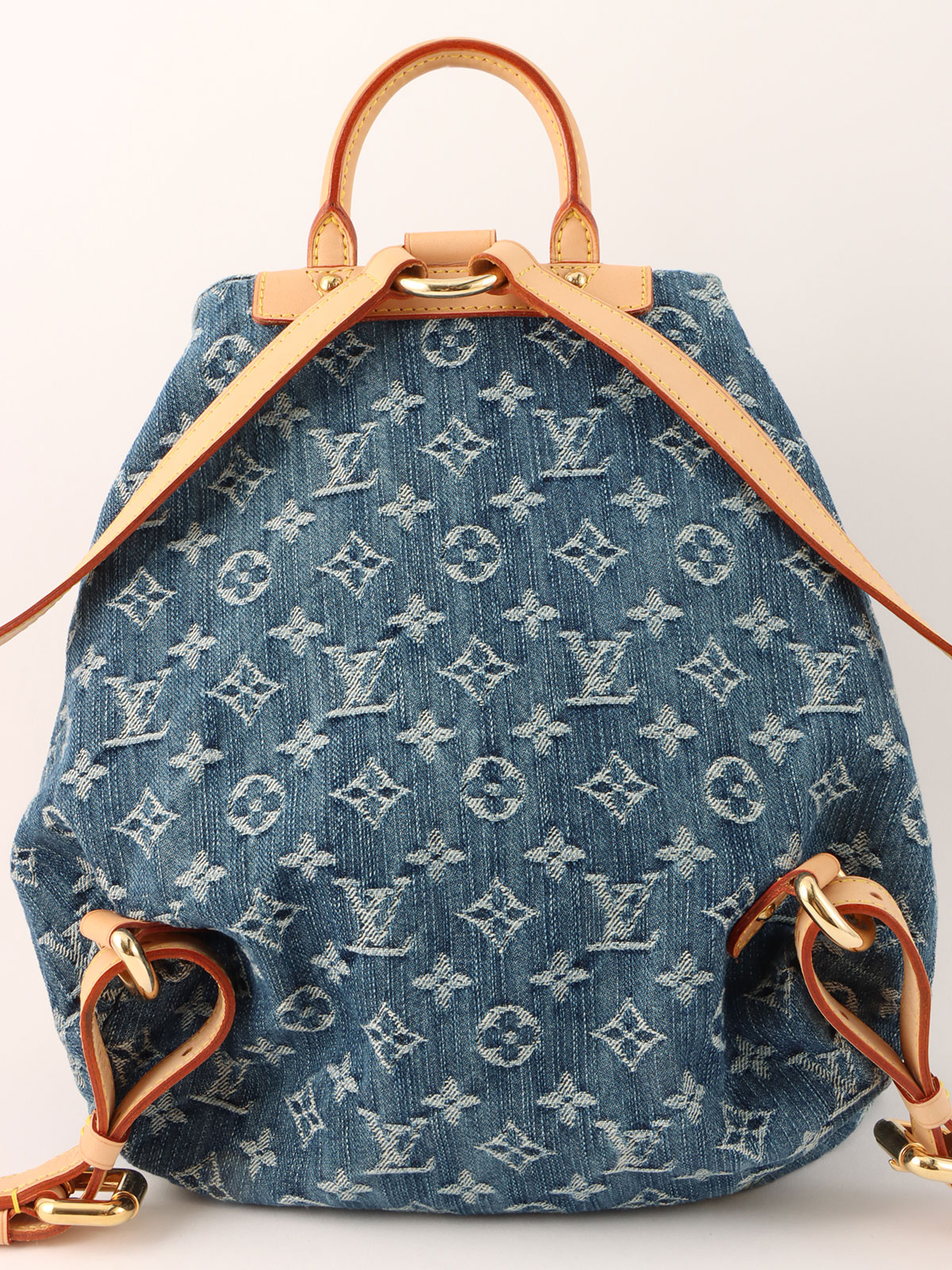 LOUIS VUITTON 2006年製 デニムモノグラムサックアドGM ブルー