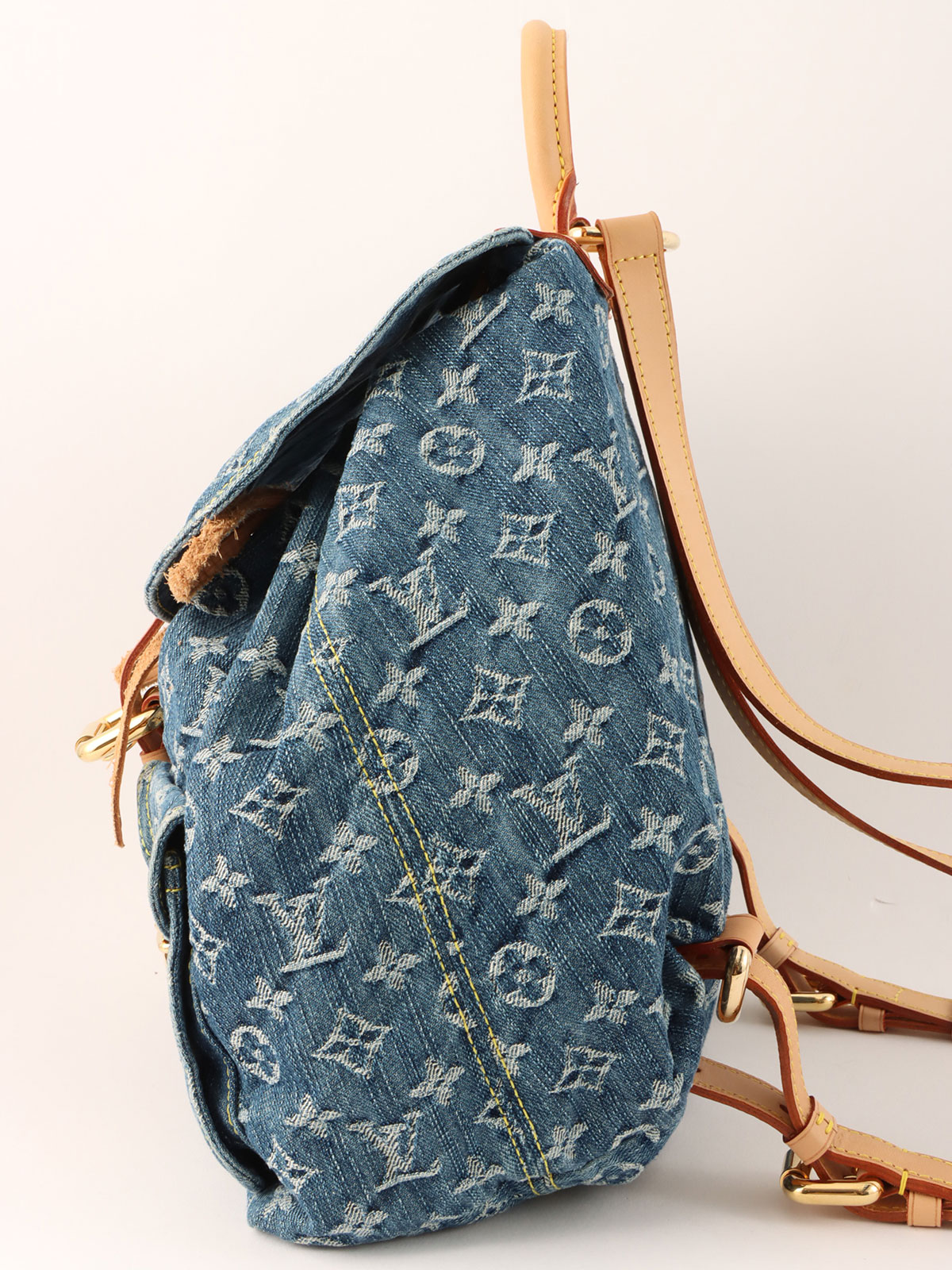 LOUIS VUITTON 2006年製 デニムモノグラムサックアドGM ブルー