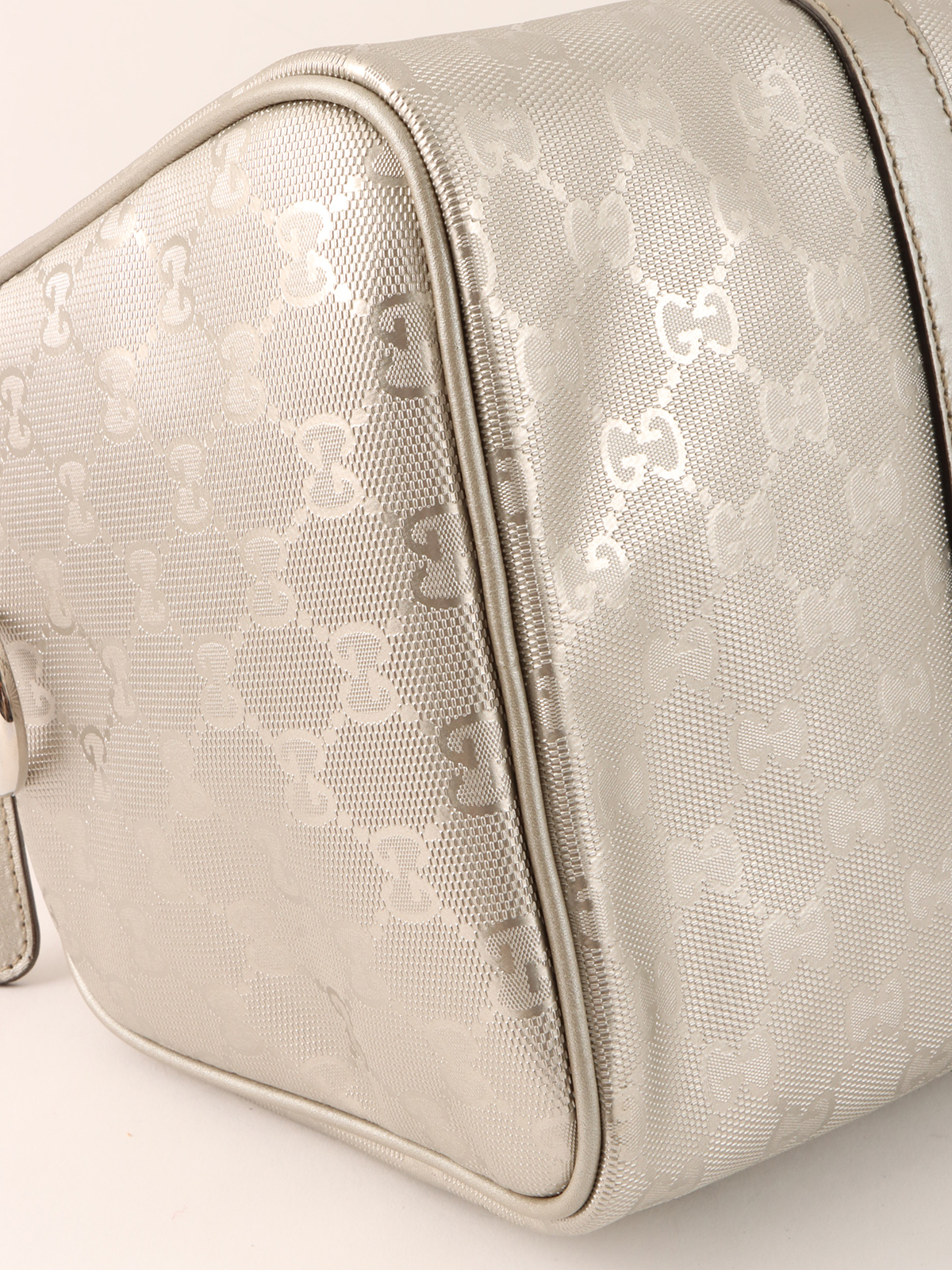 GUCCI GGインプリメボストンバッグ シルバー｜VINTAGE QOO TOKYO