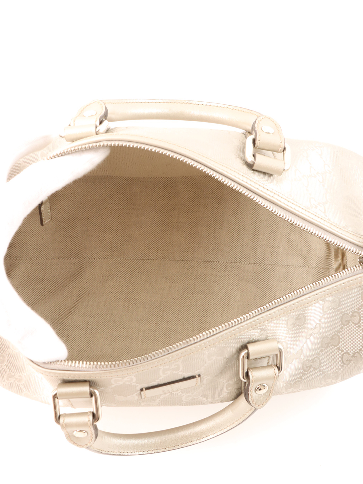 GUCCI GGインプリメボストンバッグ シルバー｜VINTAGE QOO TOKYO