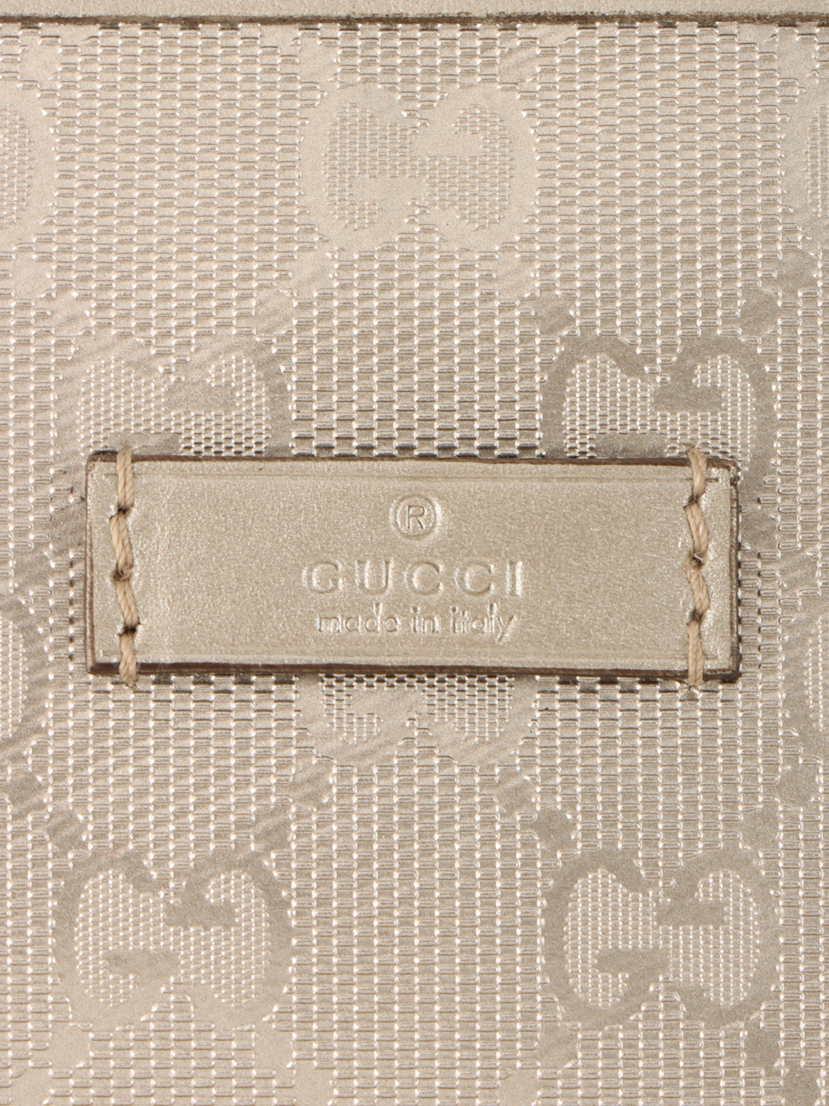GUCCI GGインプリメボストンバッグ シルバー｜VINTAGE QOO TOKYO