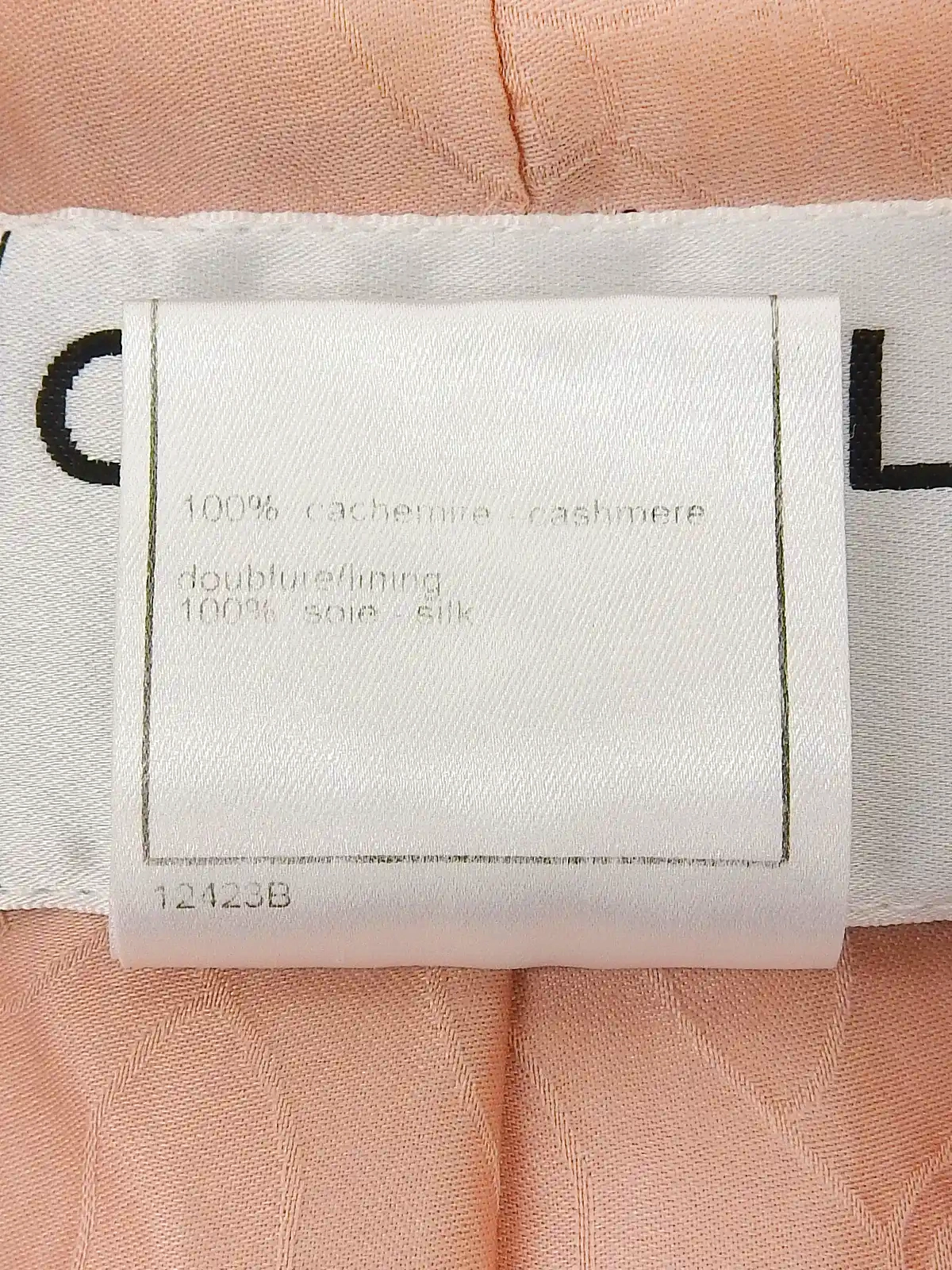 CHANEL 2001年製 カシミアツイードクリアCCマークボタン