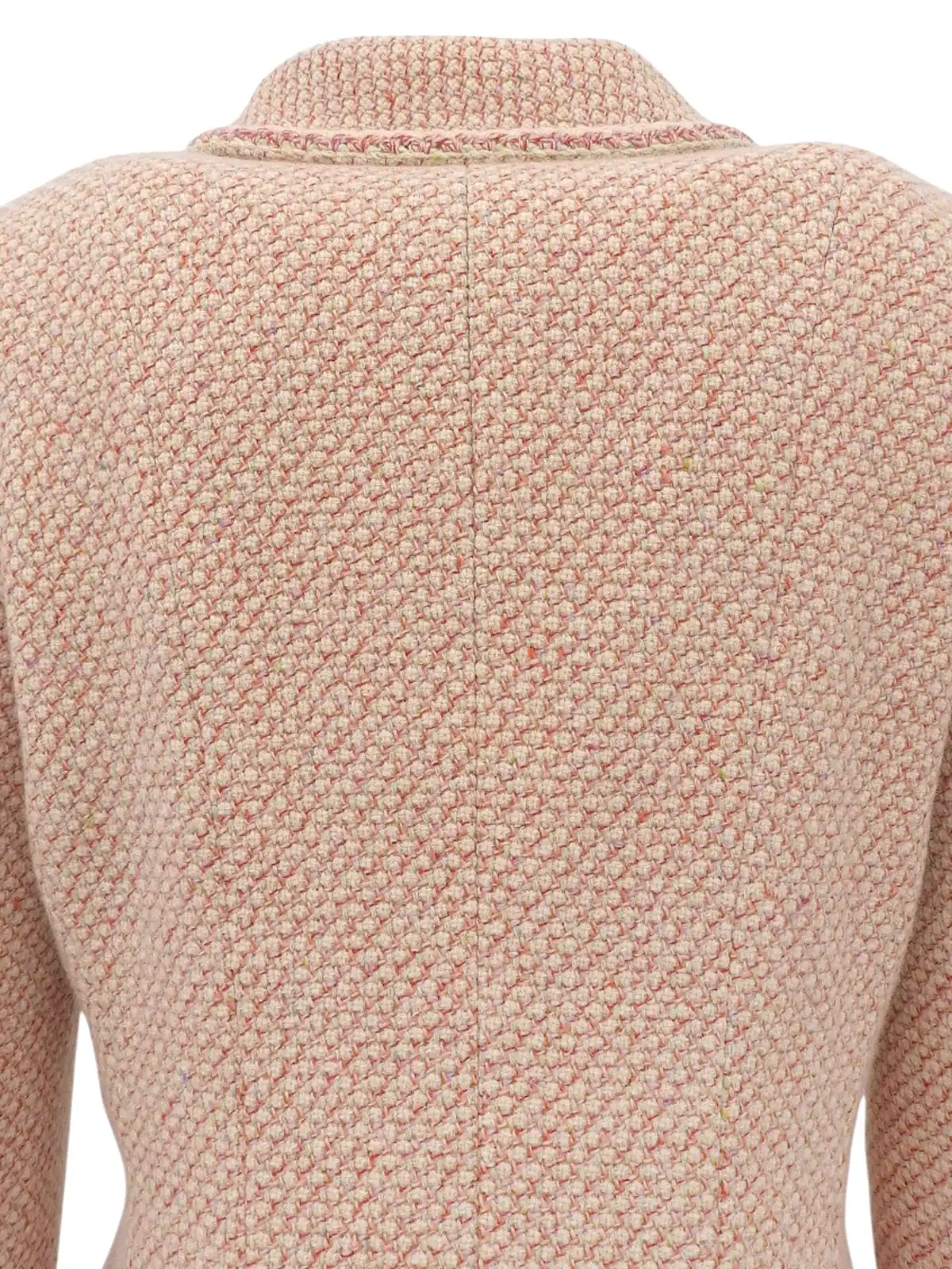 other - EVE COCOLE レトロ ヴィンテージ 日本製 セットアップ CHANEL ウールデザインボタンノーカラーセットアップ ネイビー