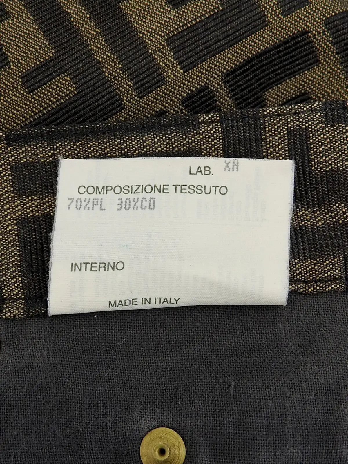 FENDI カーディガン 48 ズッカ柄　モノグラム　ラベンダー　半袖　パターン FENDI カーディガン 48 ズッカ柄 モノグラム ラベンダー 半袖