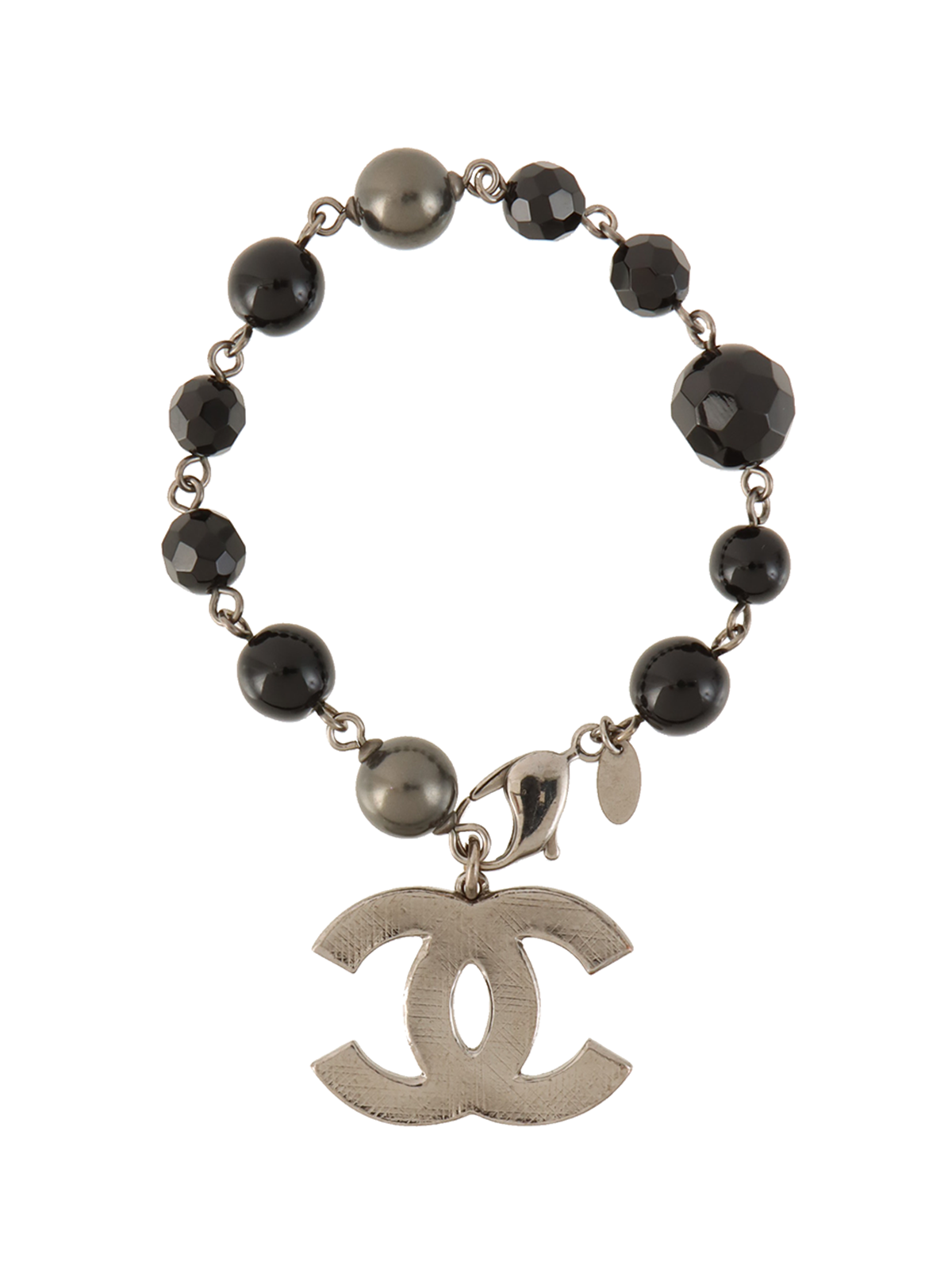 CHANEL 2010年製 CCマークプレートボールチェーンブレスレット