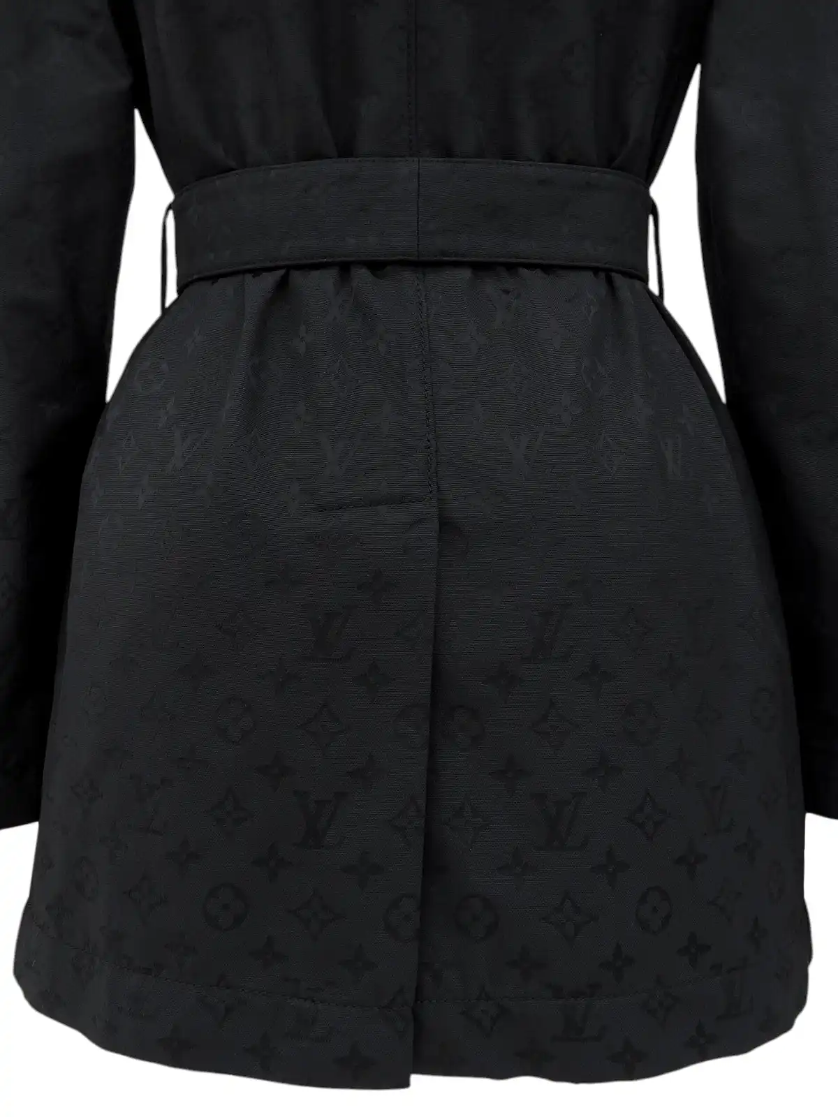 LOUIS VUITTON モノグラムパターンショートトレンチコート