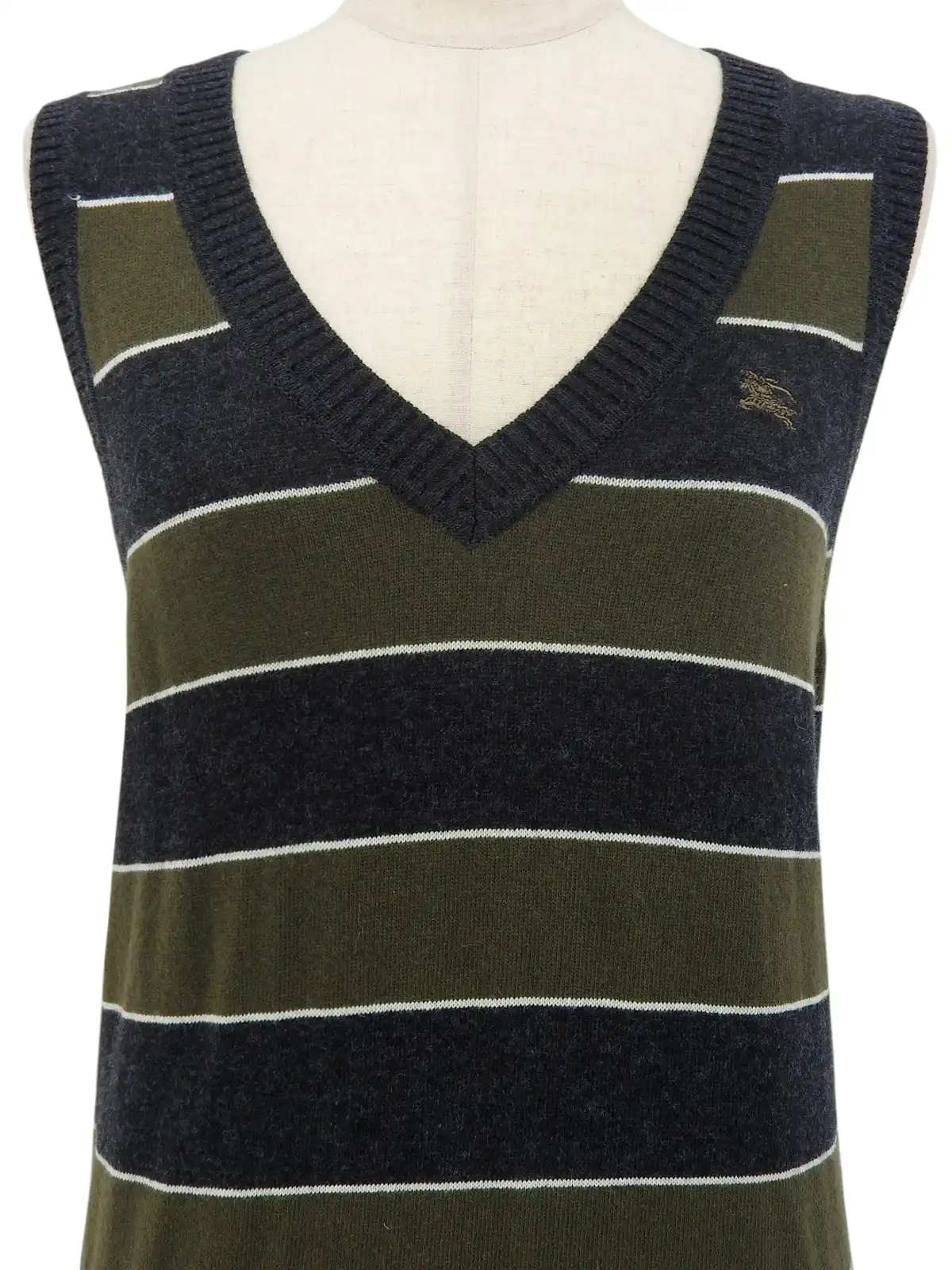 BURBERRY グレー ダイヤモンドパターン セーター EKD ウールカシミア セーター (オフホワイト) - ウィメンズ