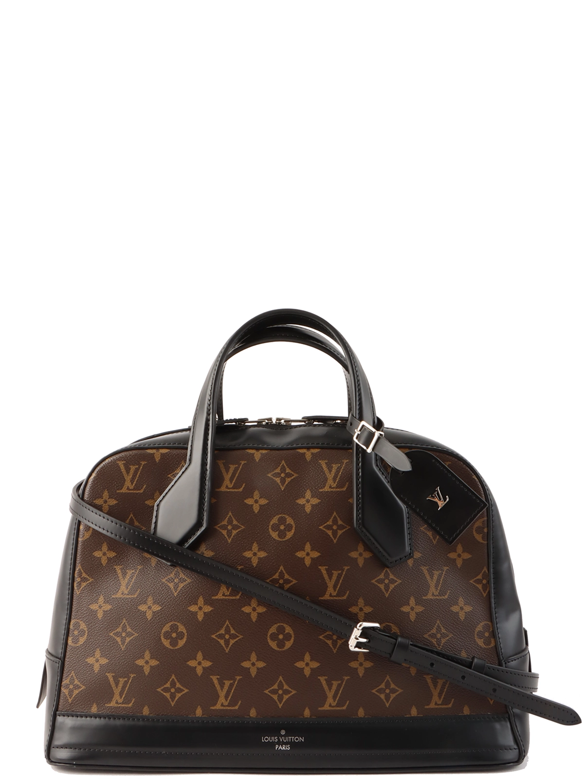LOUIS VUITTON キャンバスモノグラムマカサー ドラMM ブラウン