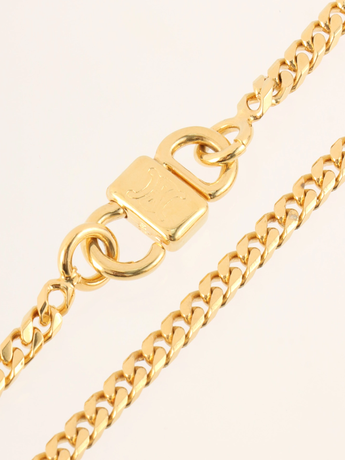 CELINE ロングネックレス ホースビット ゴールド ヴィンテージ CELINE - 極美品 CELINE ロングネックレス ホースビット