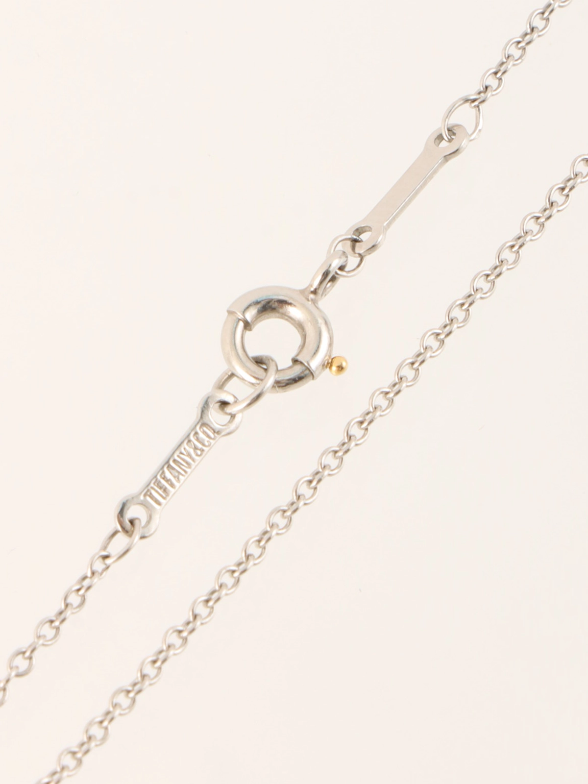 TIFFANY & CO. プラチナダイヤモンドクロスネックレス シルバー