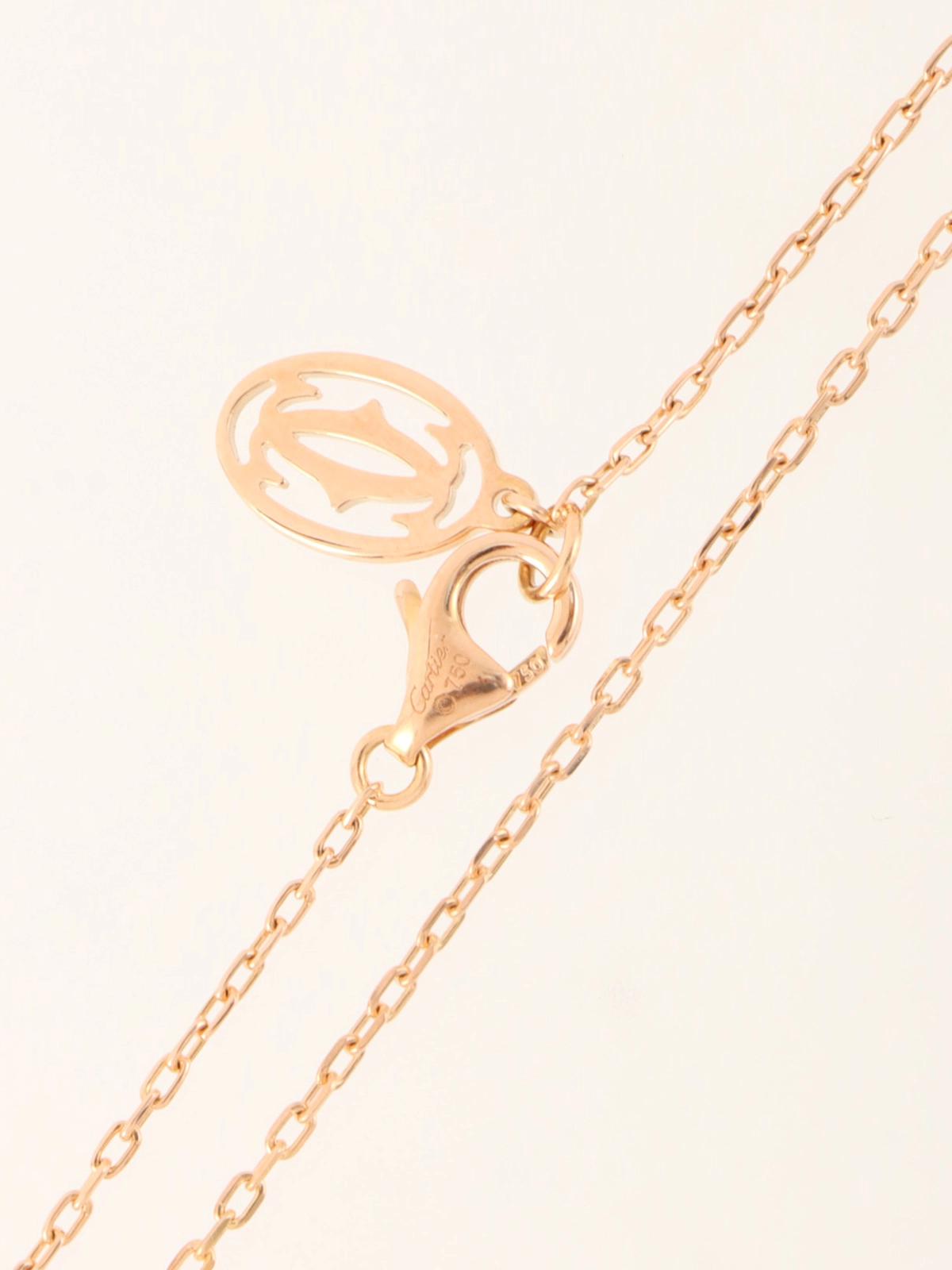 CARTIER 18Kディアマンレジェハートネックレス ピンクゴールド