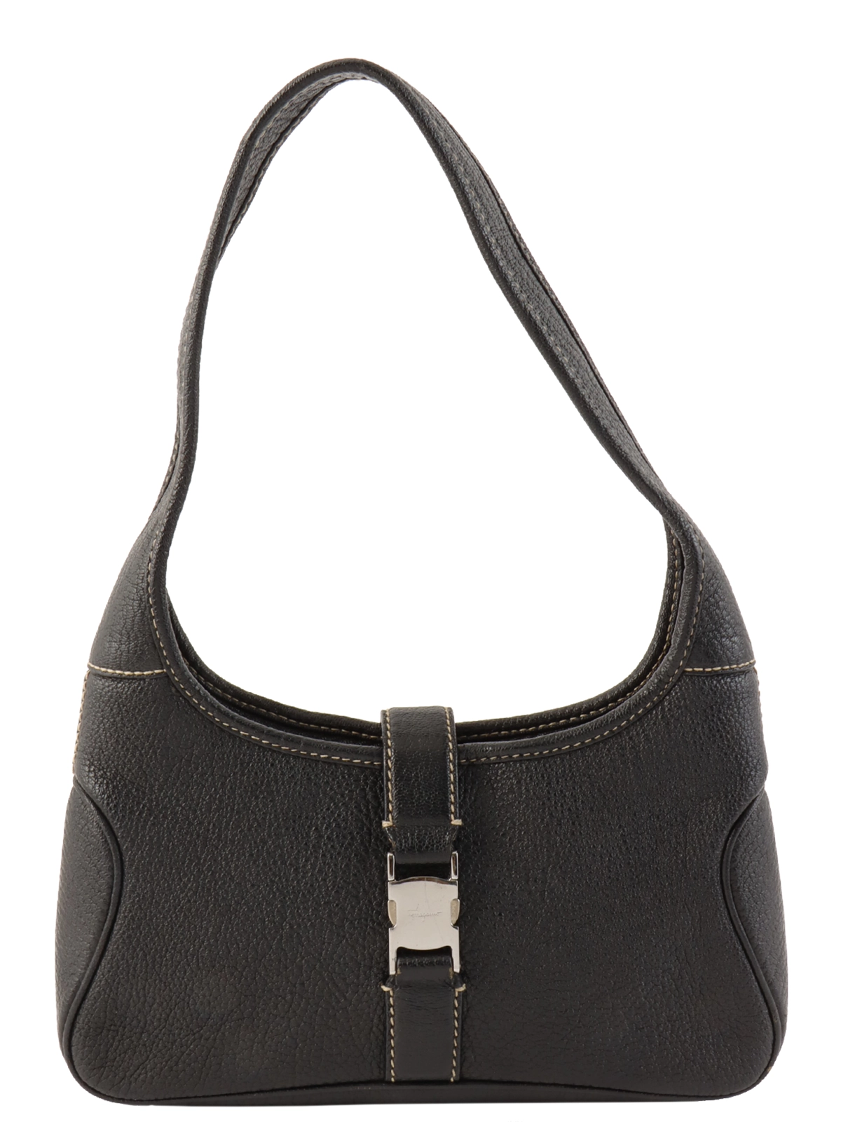 Salvatore Ferragamo ヴィンテージ ショルダーバッグ ブラック Salvatore Ferragamo サルヴァトーレ フェラガモ ショルダー