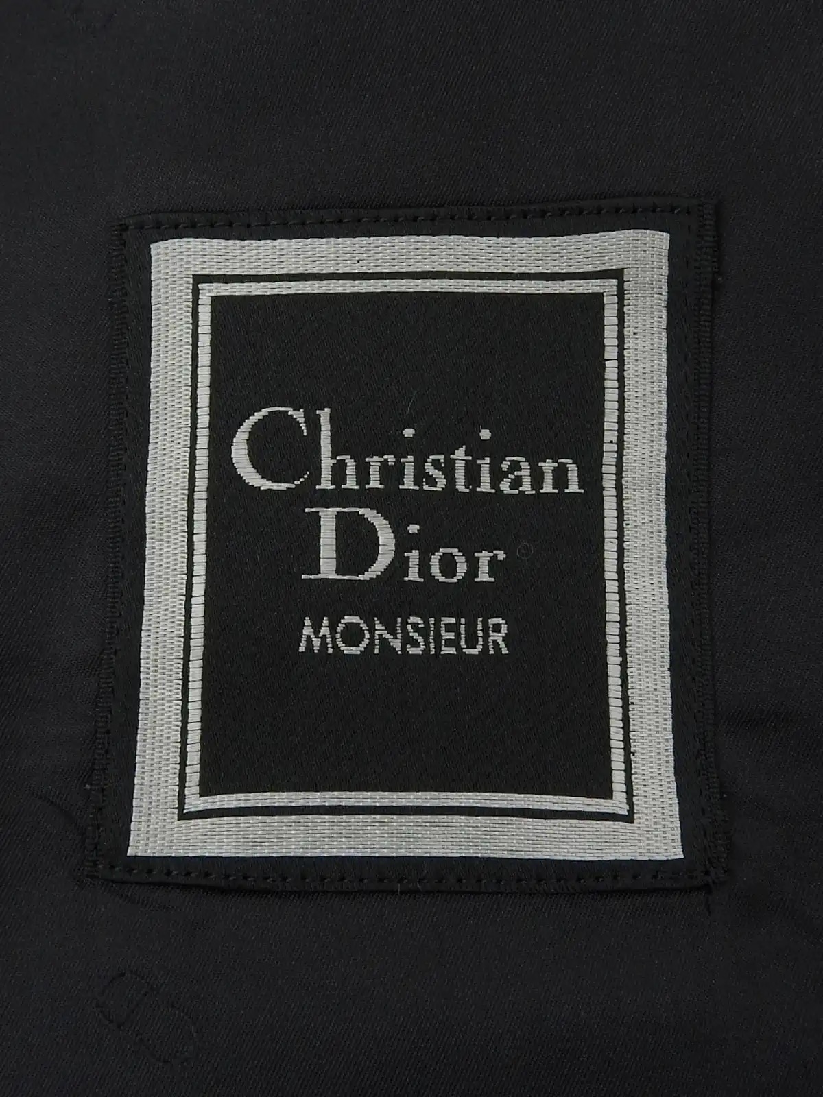DIOR ロゴボタンダブルブレストジャケット ブラック｜VINTAGE