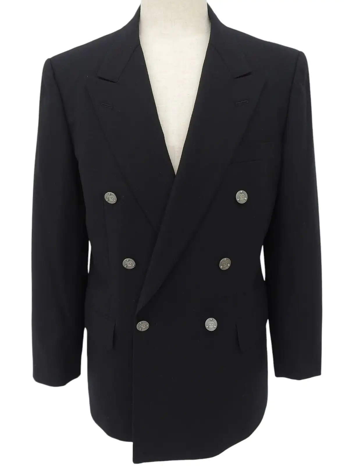 【vintage】Christian Dior ダブルブレストジャケット レディース 古着 80s USA製 Christian Dior ダブルブレスト